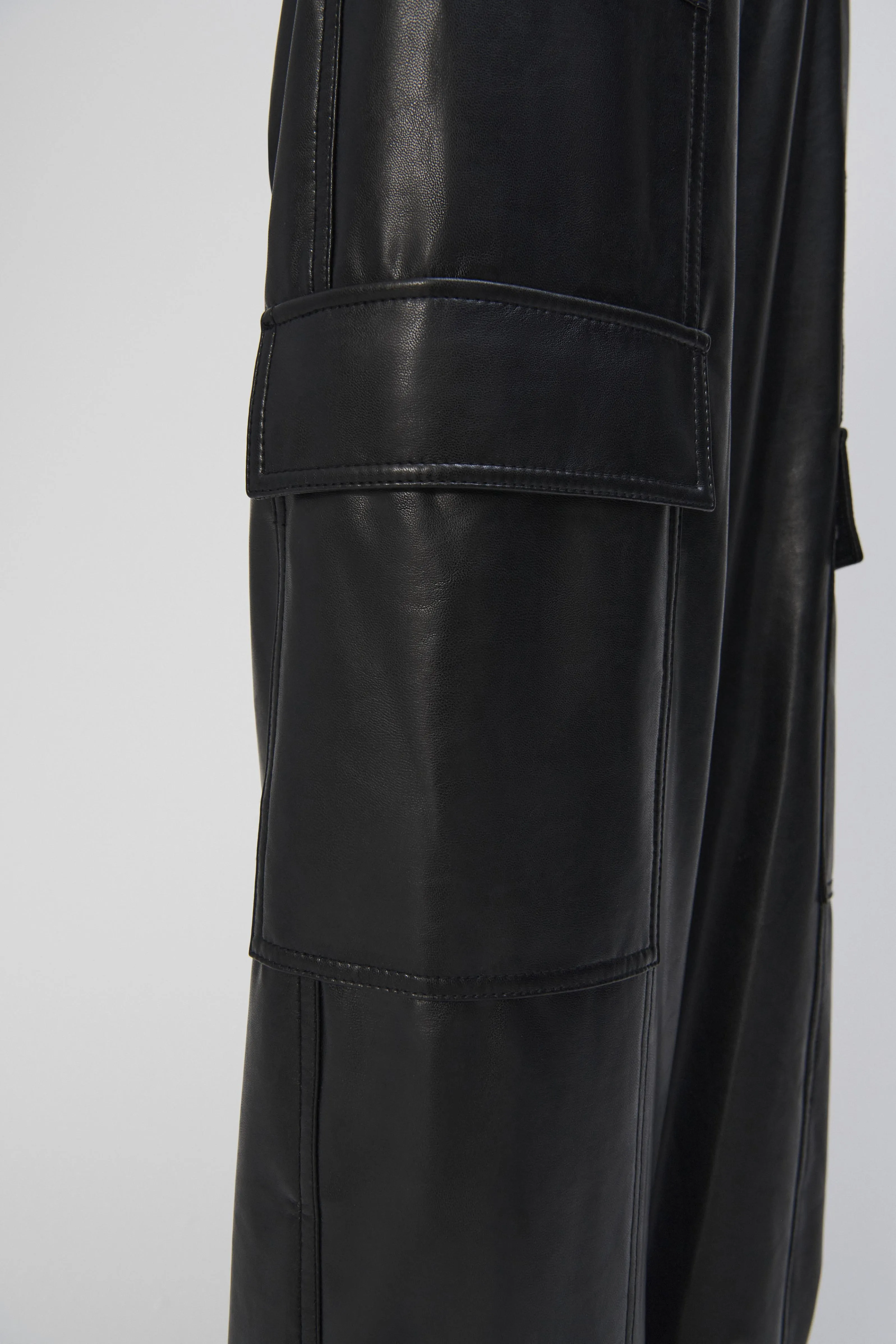 Luxe Vegan Leather Cargo Pant sold by Jonathan Simkhai product image thumbnail 5
