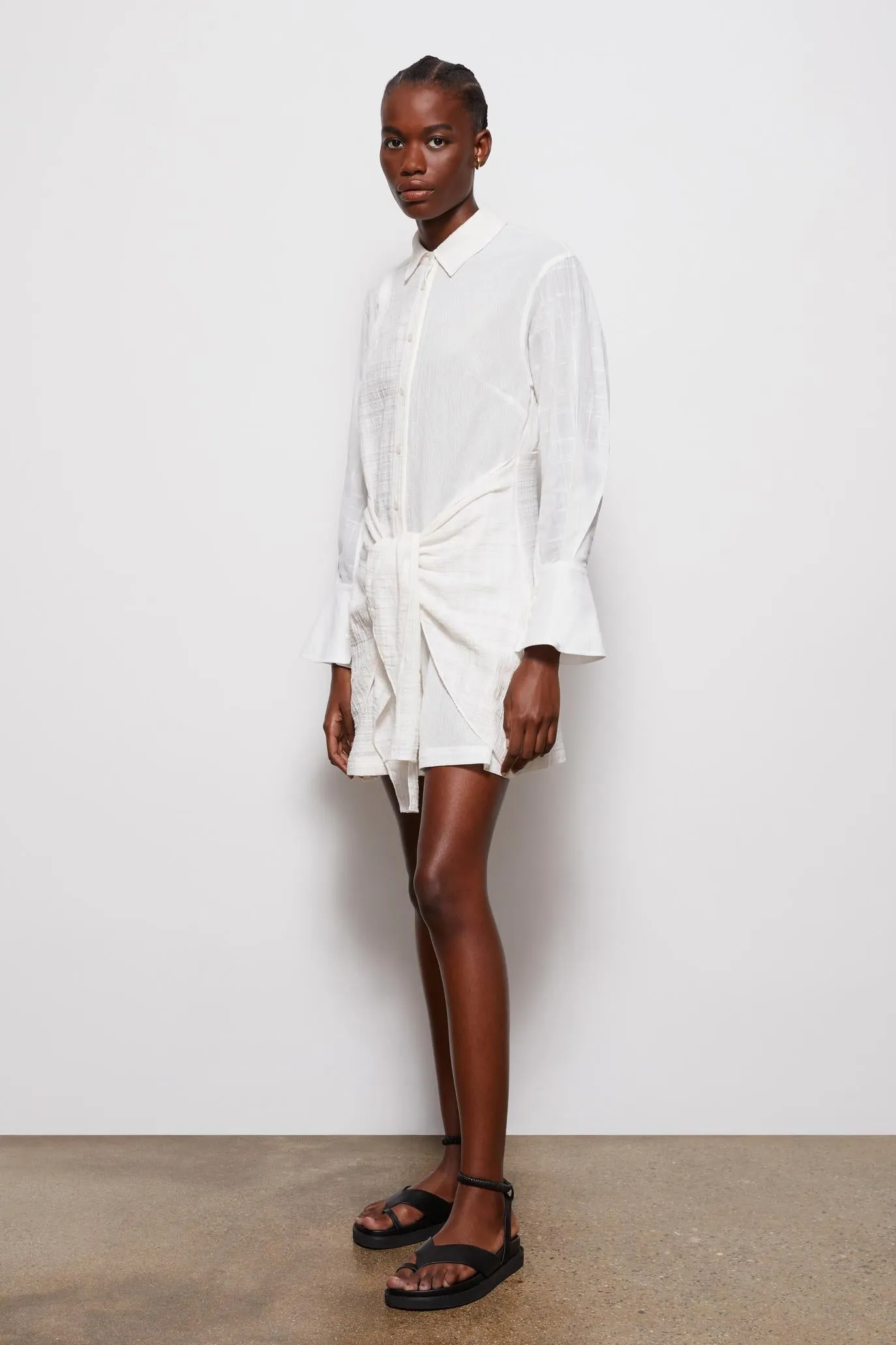 Patchwork Shirt Dress sold by Jonathan Simkhai product image thumbnail 3