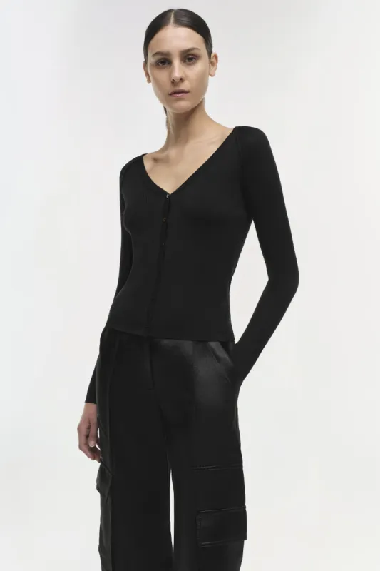 Darlene Silk Cashmere Cardigan made by Jonathan Simkhai