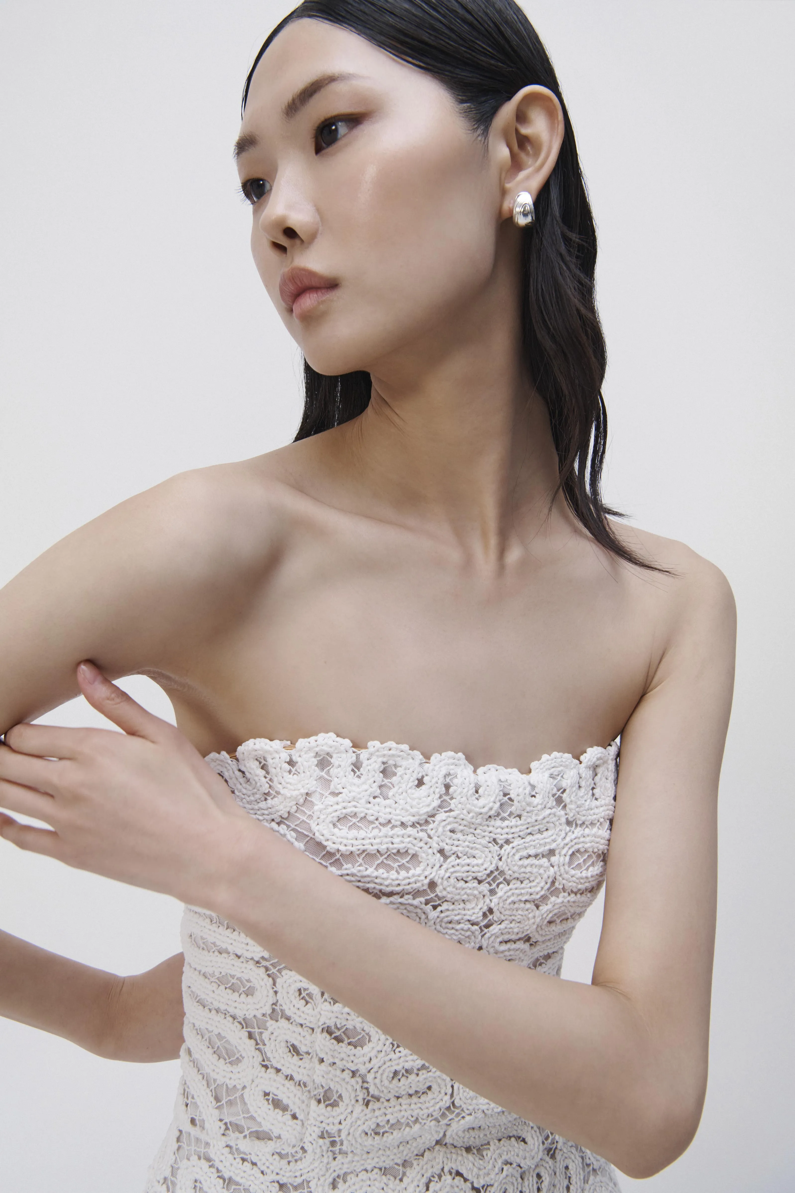 Elise Crochet Midi Dress sold by Jonathan Simkhai product image thumbnail 3