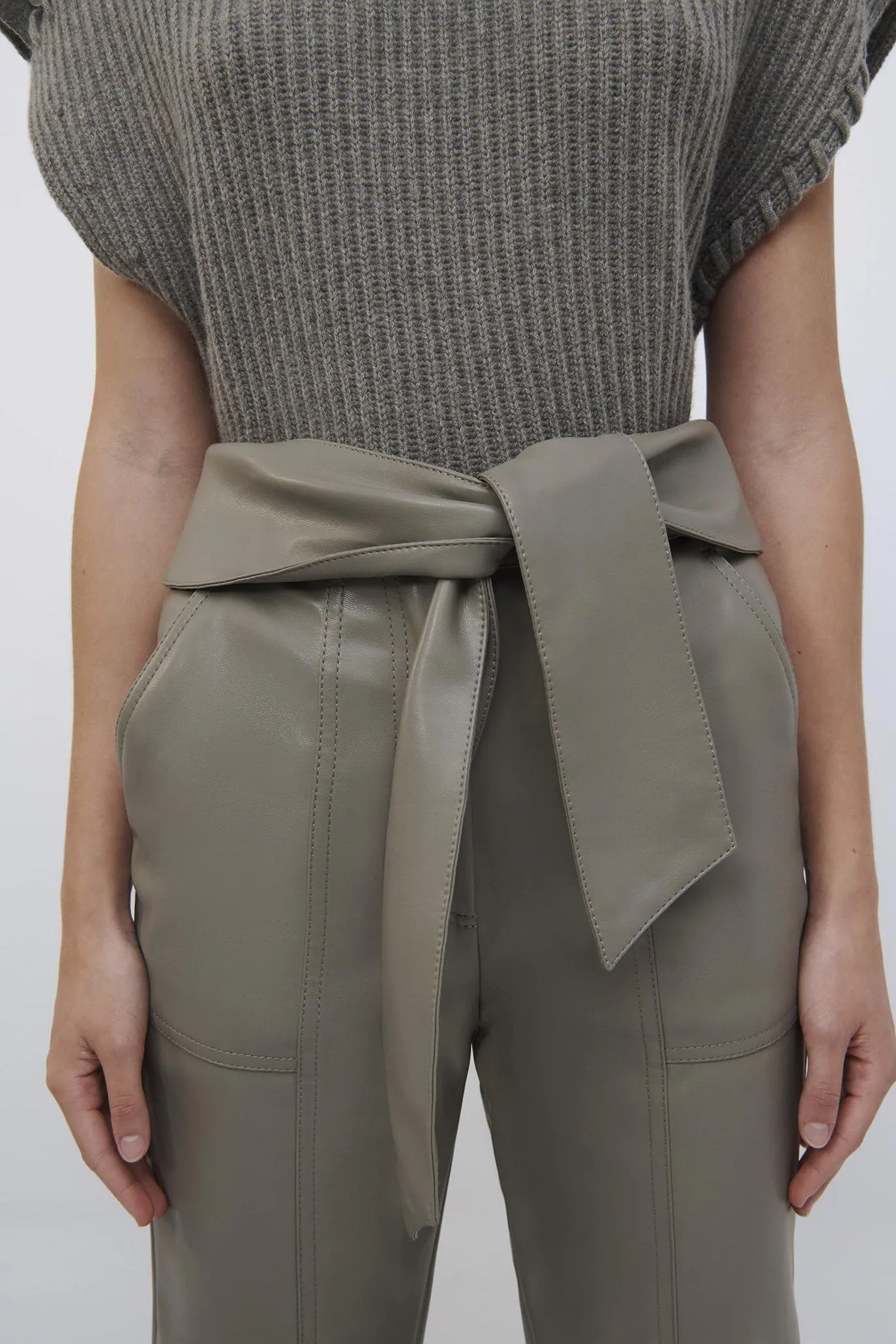 Tessa Vegan Leather Pant sold by Jonathan Simkhai product image thumbnail 4