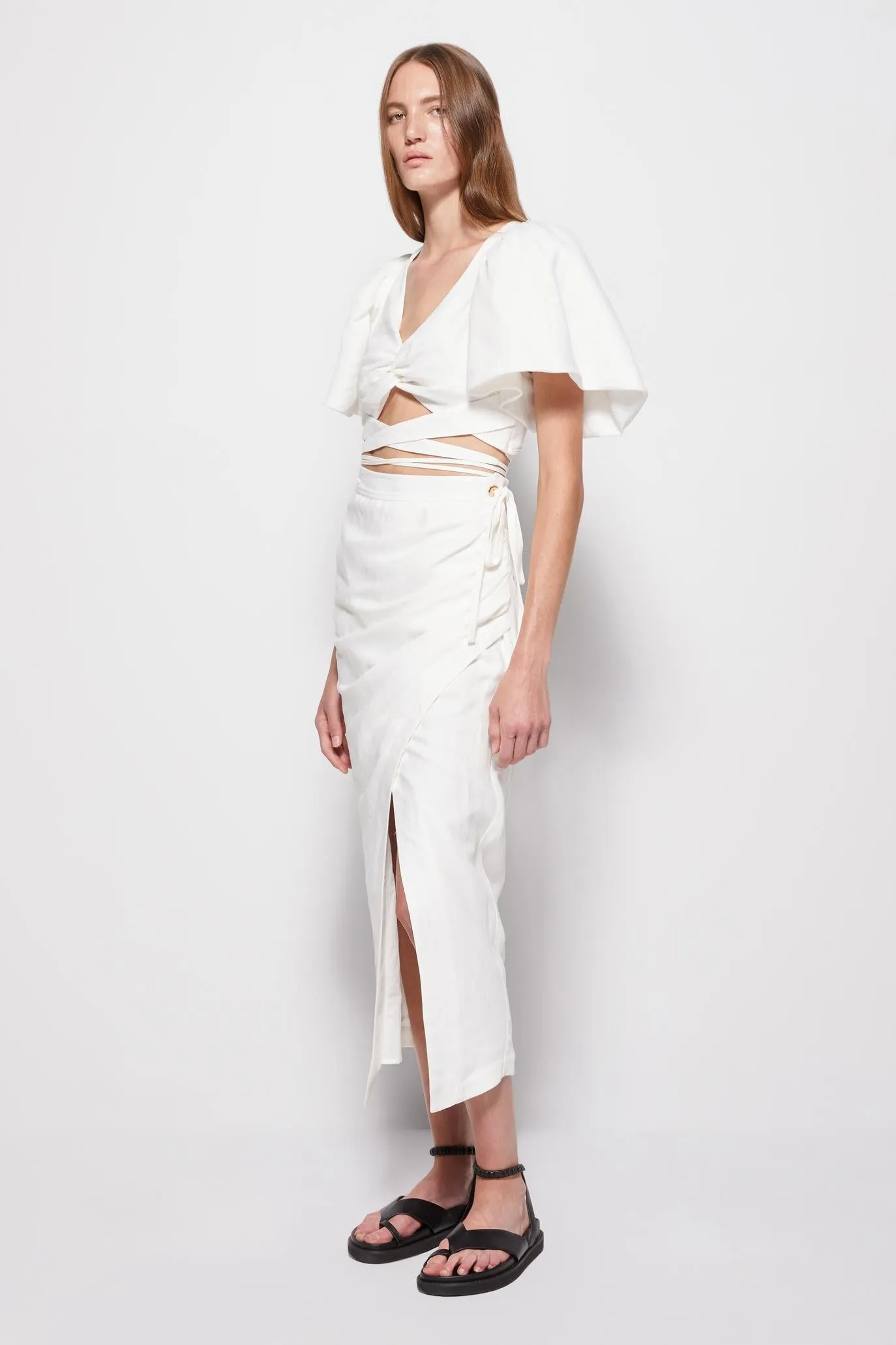 Sadie Linen Top sold by Jonathan Simkhai product image thumbnail 5