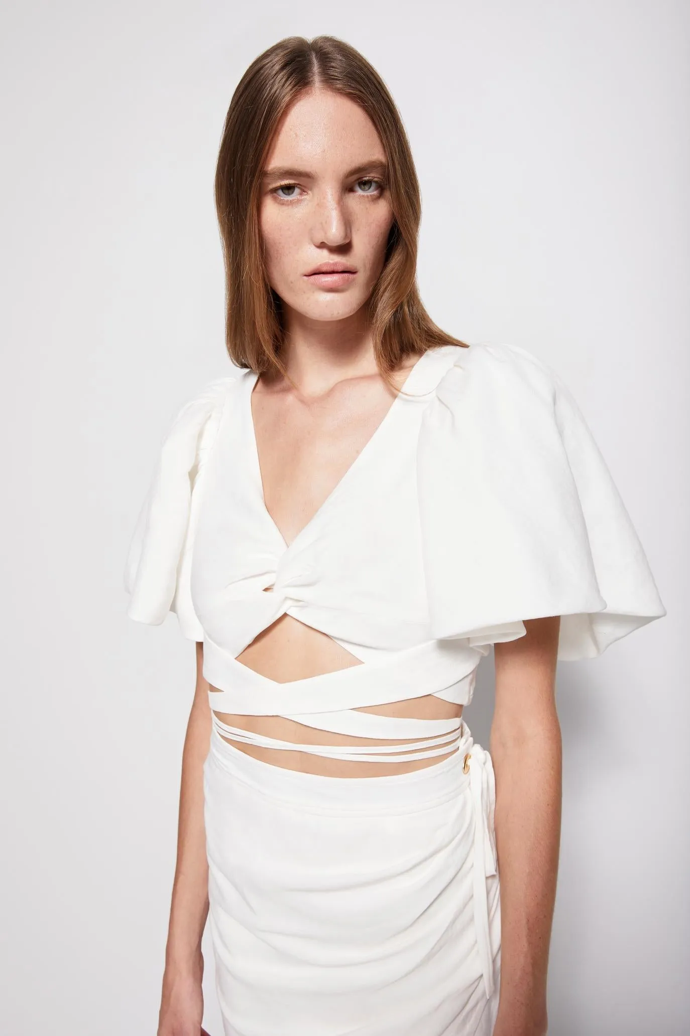 Sadie Linen Top sold by Jonathan Simkhai product image thumbnail 4