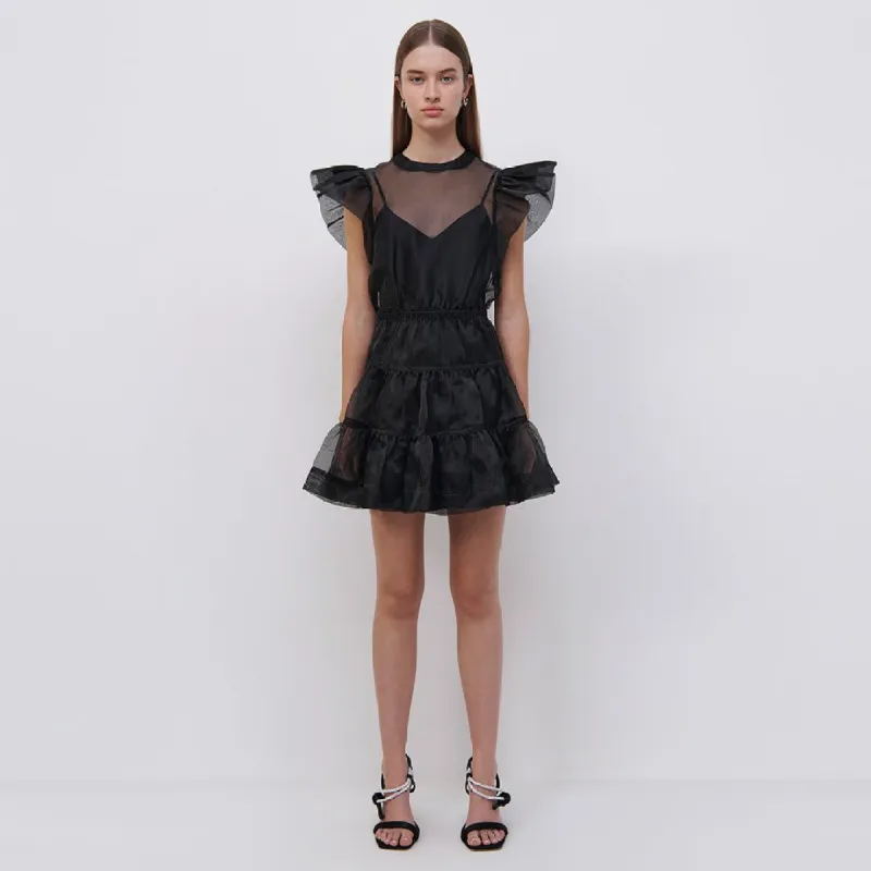 Monique Organza Ruffle Mini Dress sold by Jonathan Simkhai