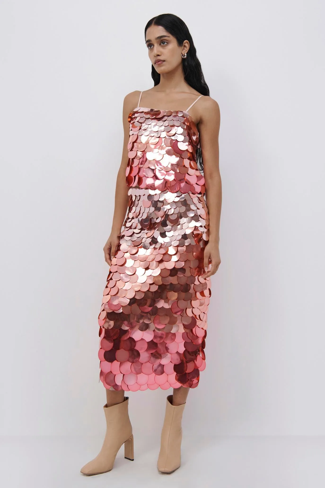 Elvira Ombre Sequin Midi Skirt sold by Jonathan Simkhai product image thumbnail 4
