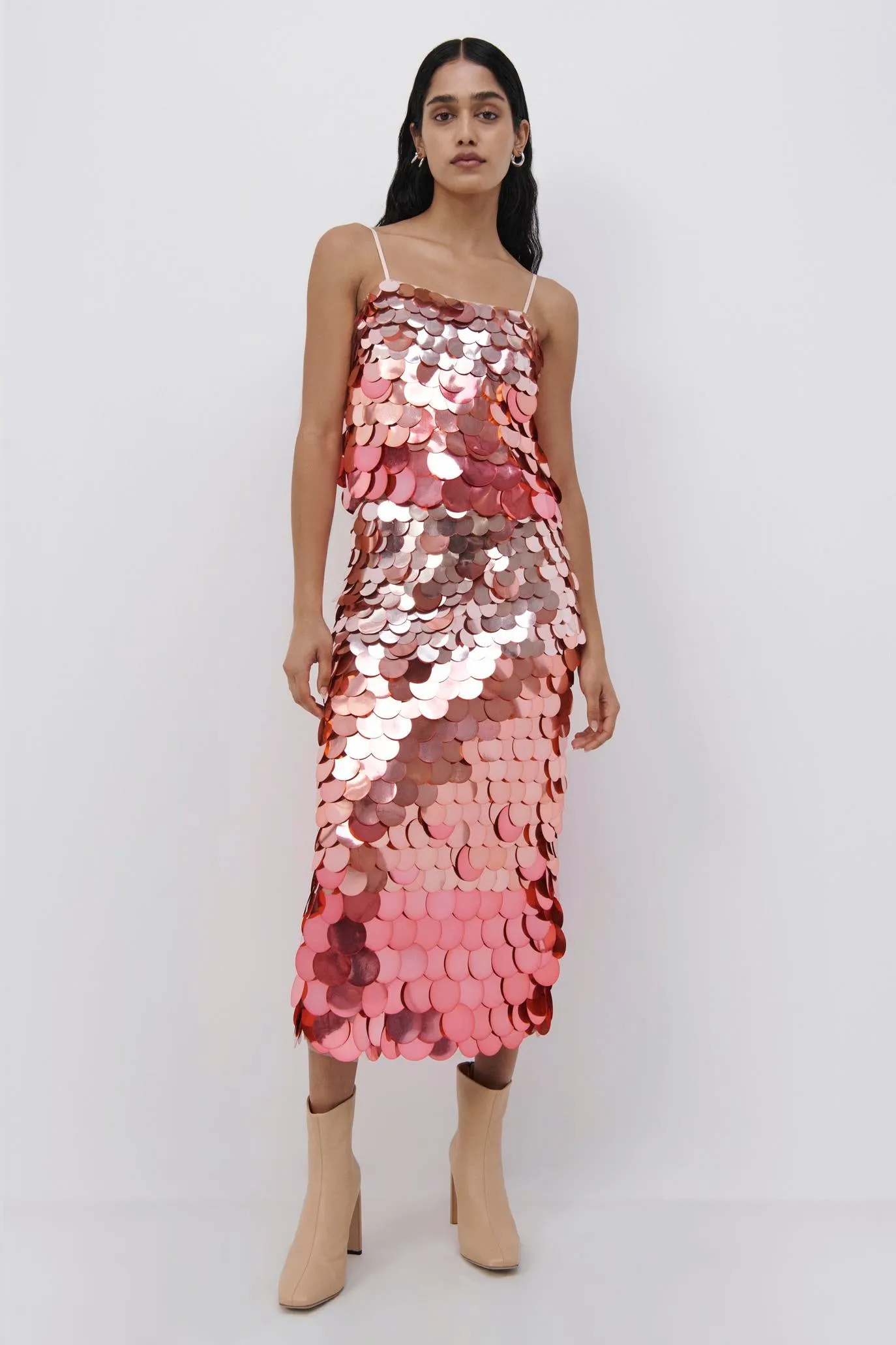 Elvira Ombre Sequin Midi Skirt sold by Jonathan Simkhai product image thumbnail 2