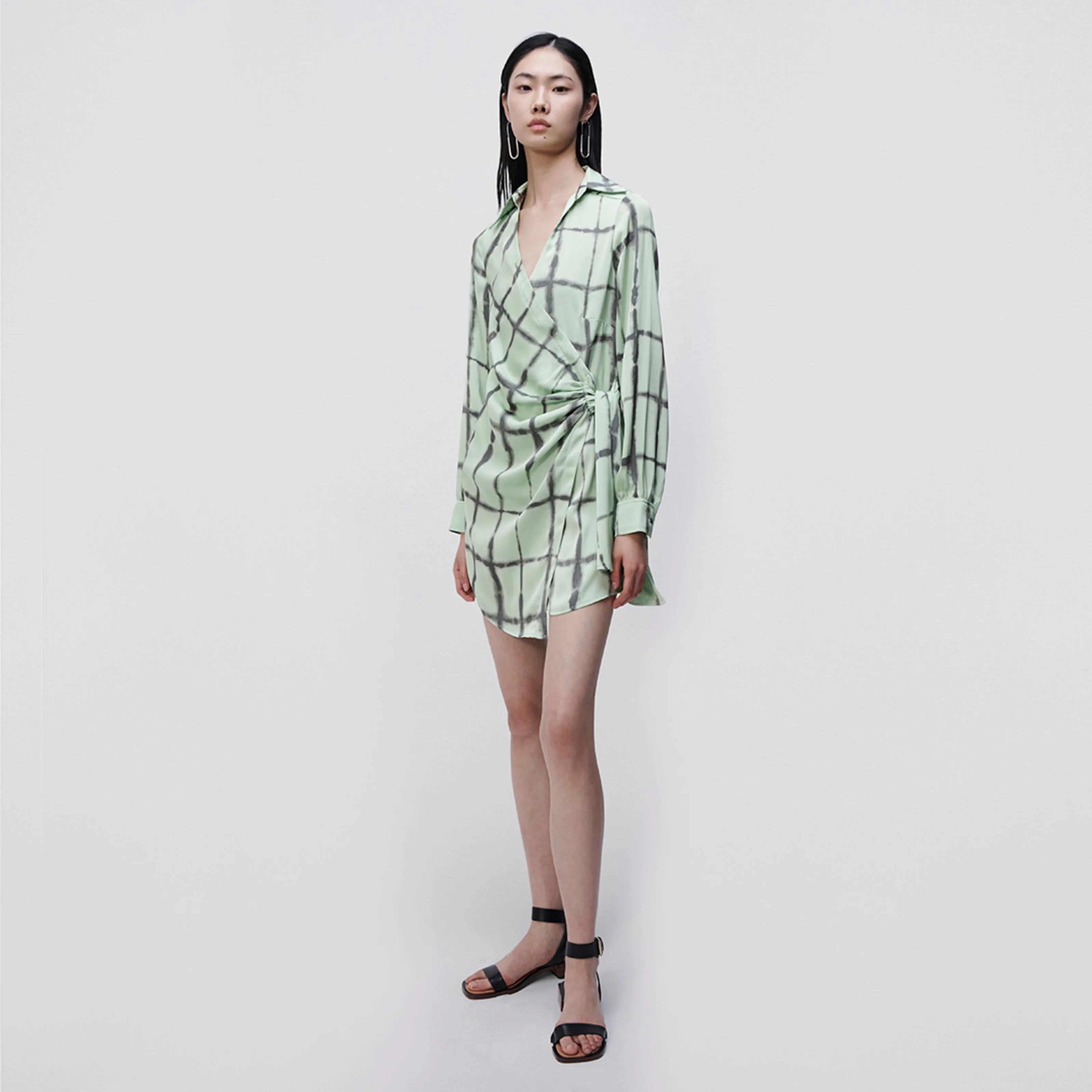 Sofia Shibori Print Charmeuse Dress sold by Jonathan Simkhai