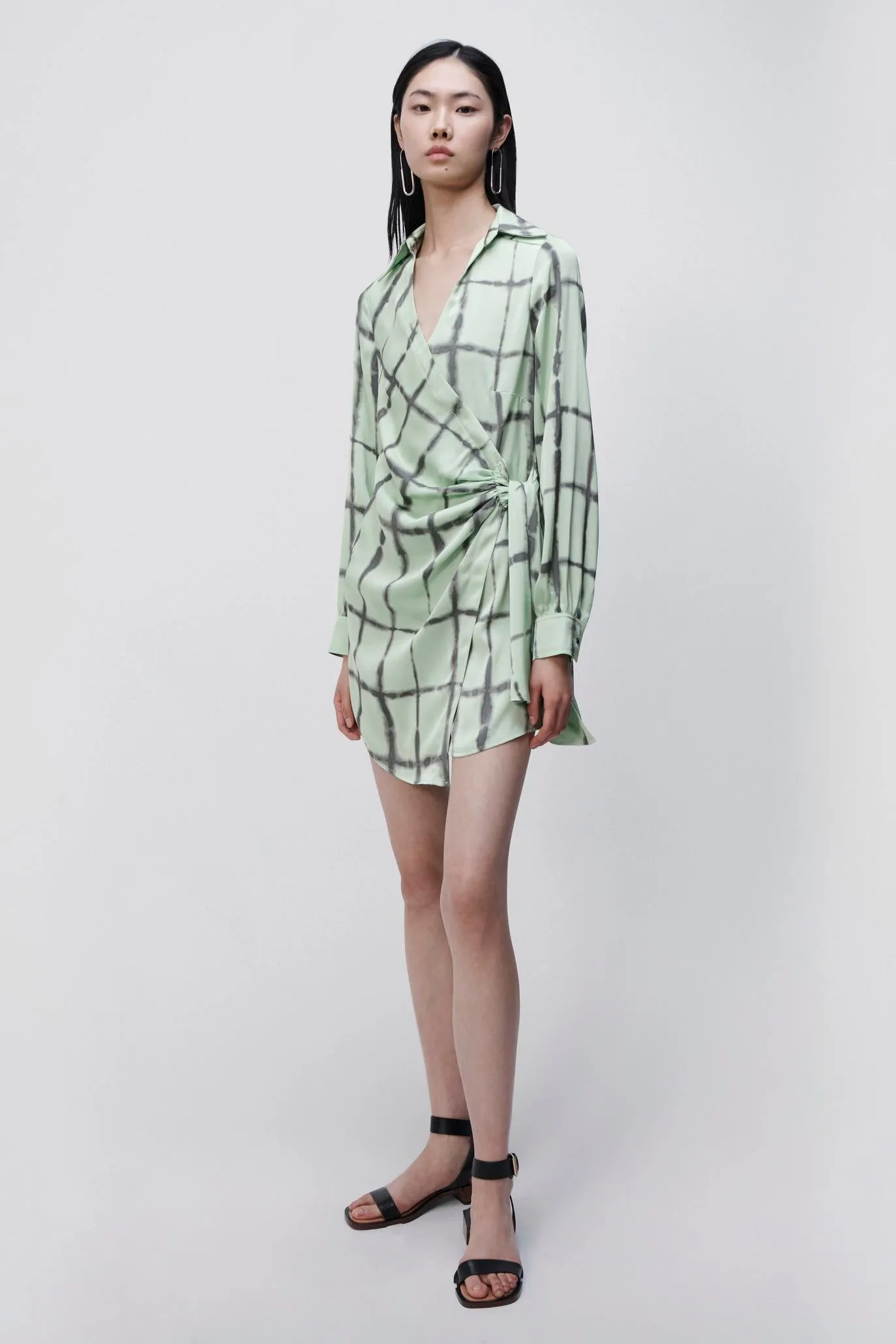 Sofia Shibori Print Charmeuse Dress sold by Jonathan Simkhai product image thumbnail 2