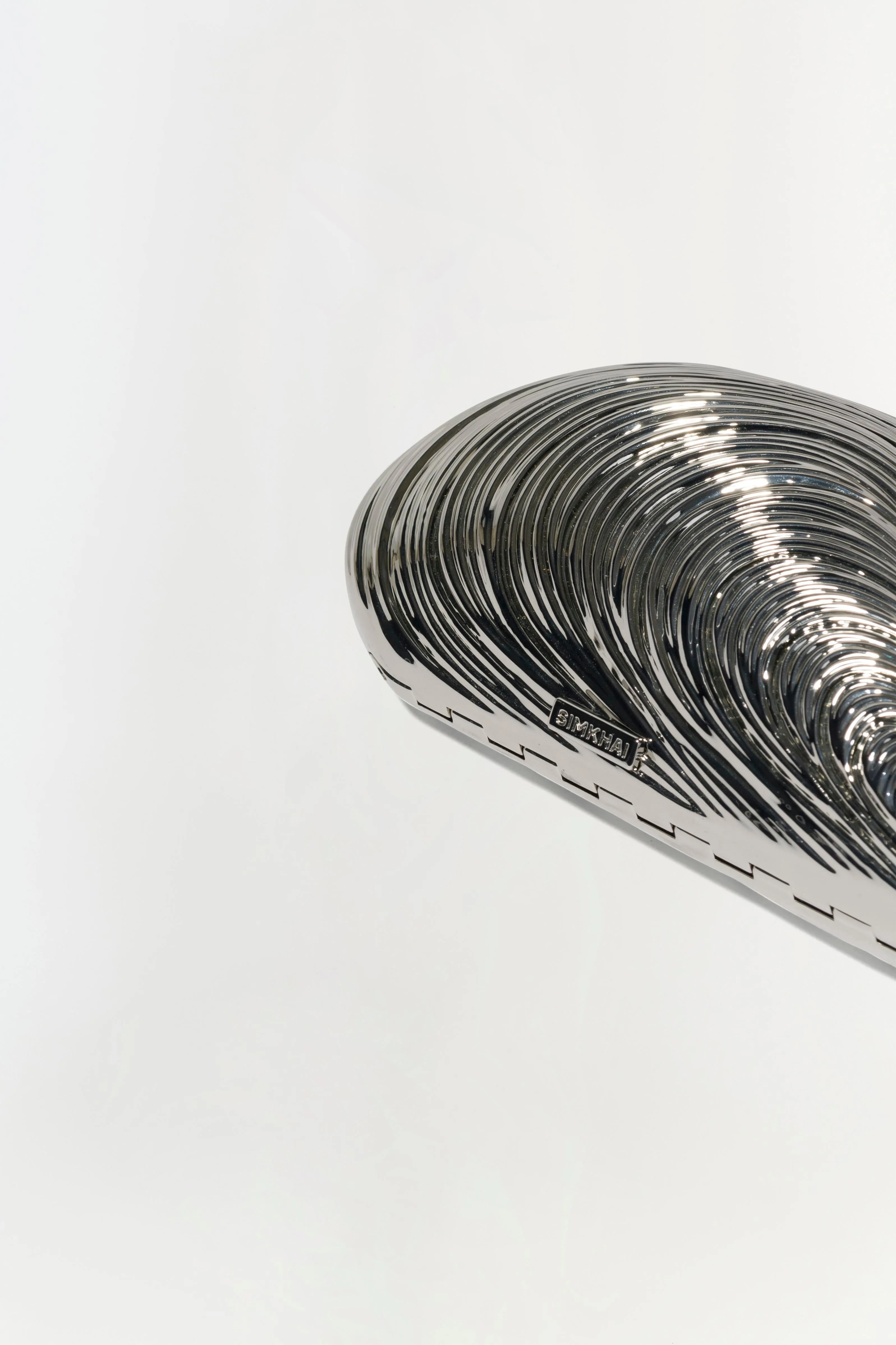 Bridget Mini Metal Oyster Clutch sold by Jonathan Simkhai product image thumbnail 5