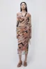 Kensingten Printed Mesh Skirt sold by Jonathan Simkhai