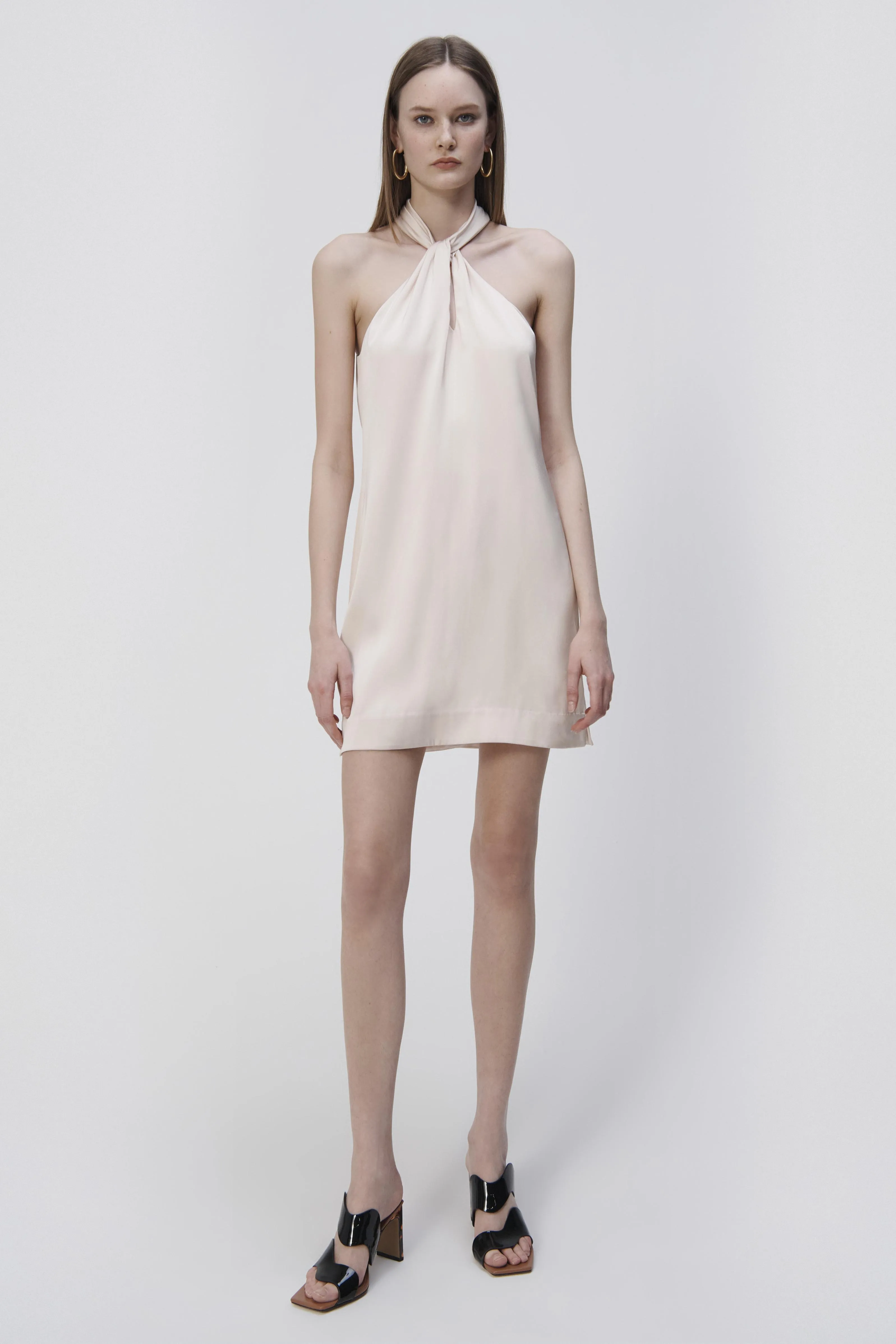 Mitra Charmeuse Halter Dress sold by Jonathan Simkhai product image thumbnail 2