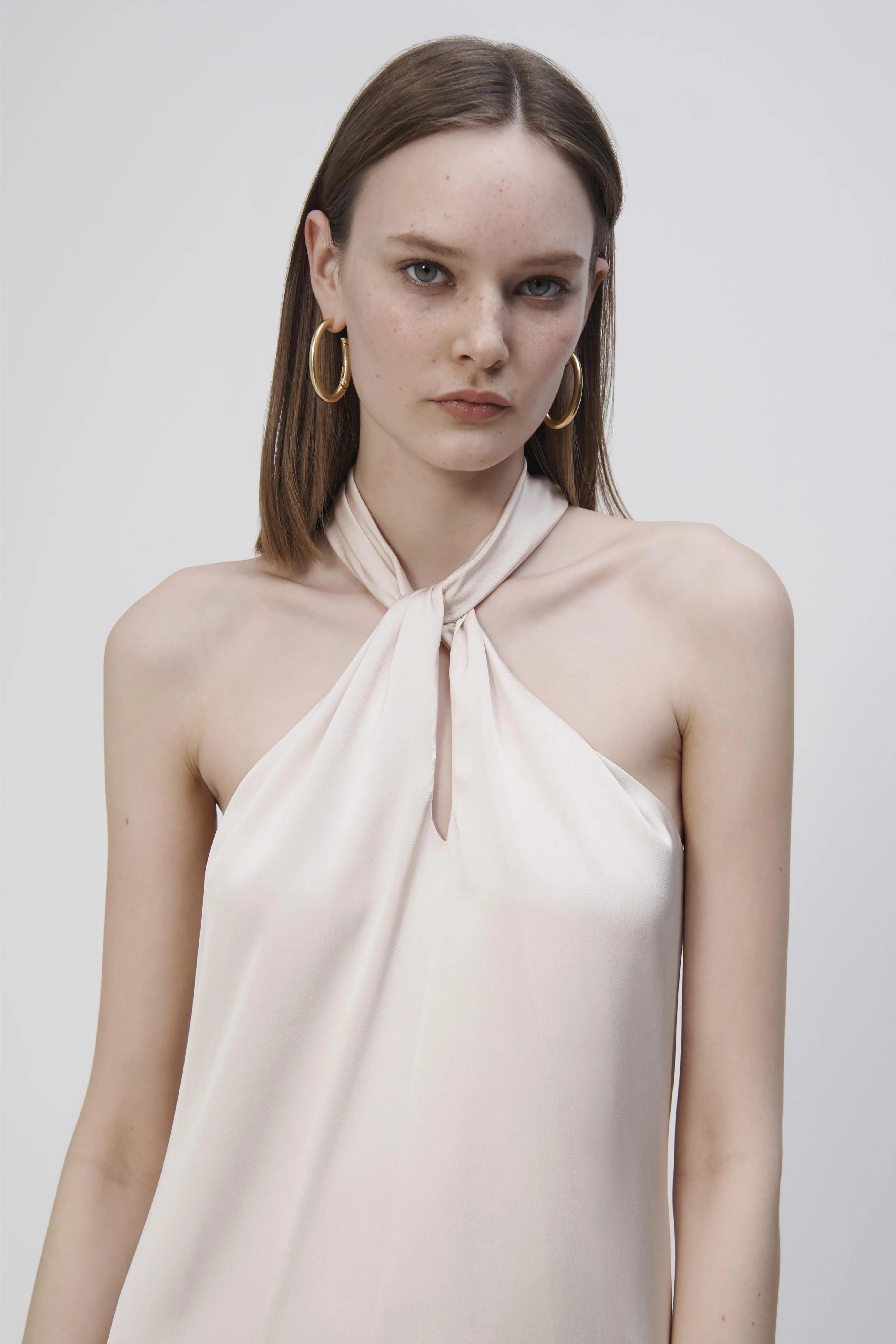 Mitra Charmeuse Halter Dress sold by Jonathan Simkhai product image thumbnail 3