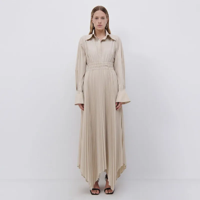 Elka Pleated Poplin Shirt Dress made by Jonathan Simkhai