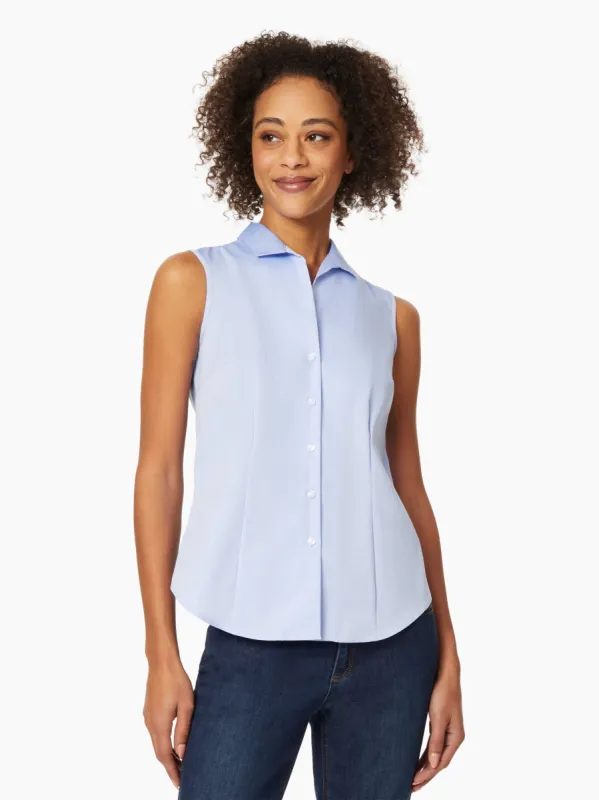 Easy-Care Sleeveless Button-Up Shirt made by Jones New York