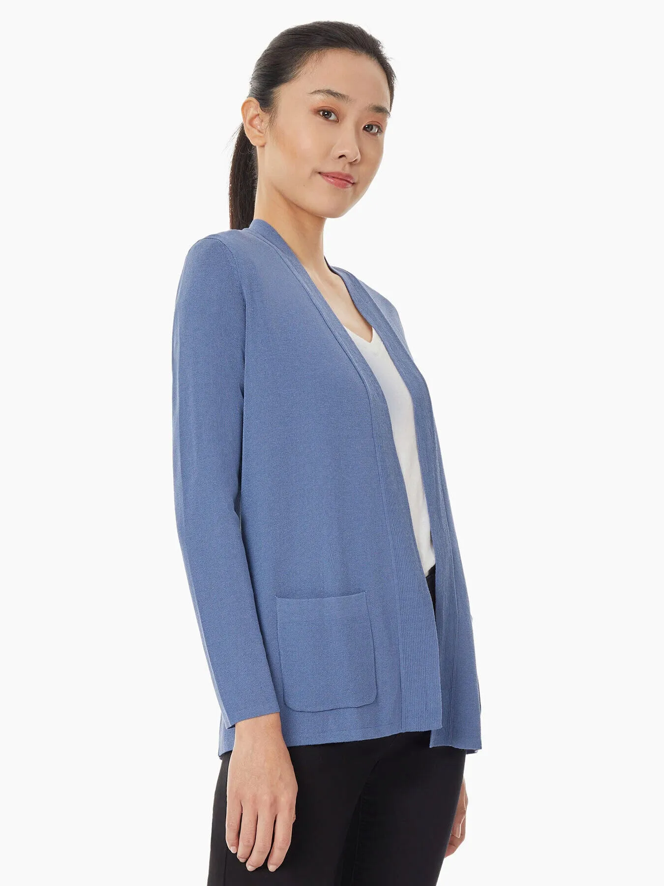 Open Front Cardigan With Pockets sold by Jones New York product image thumbnail 2