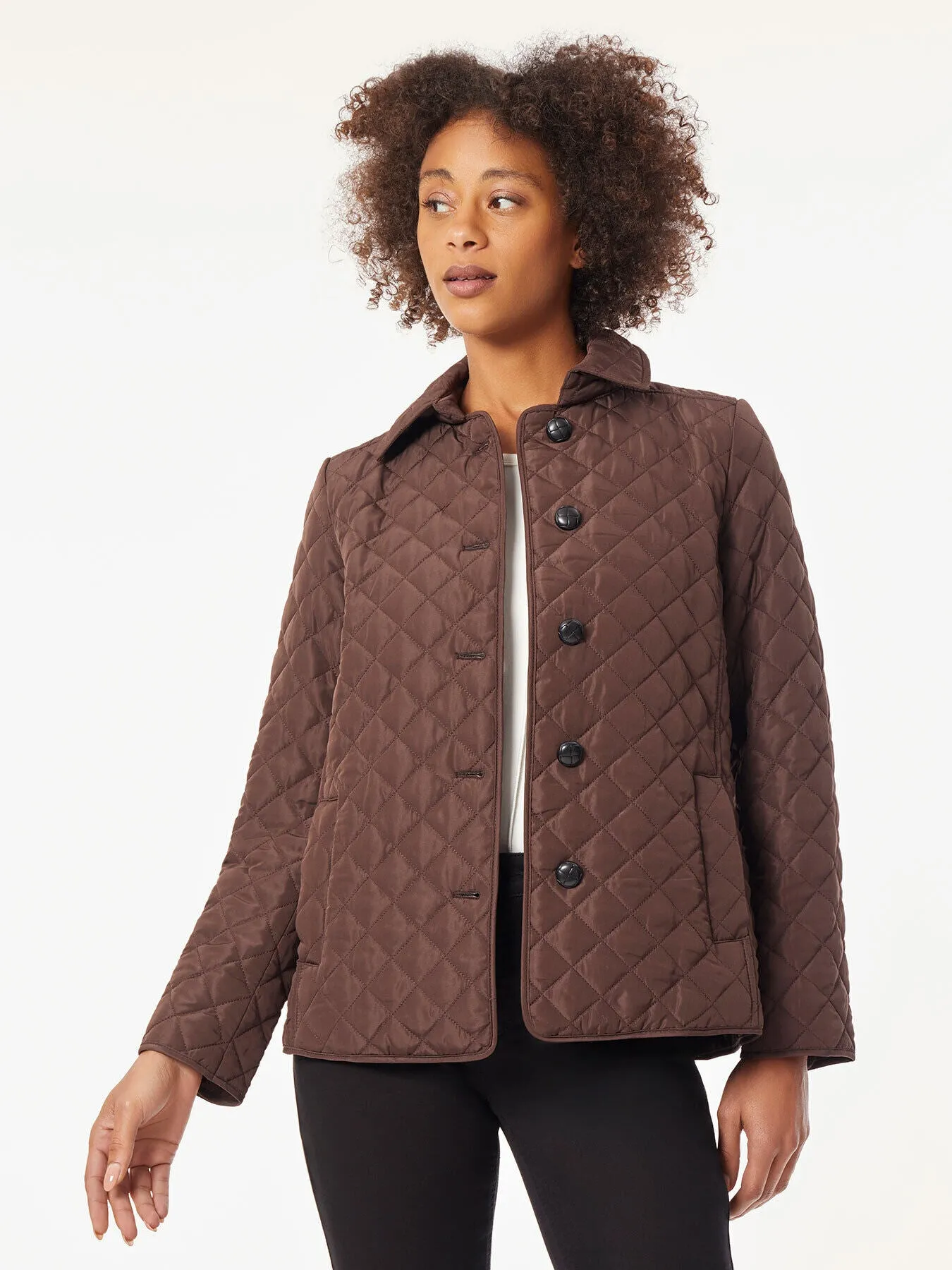 Five-Button Quilted Jacket sold by Jones New York
