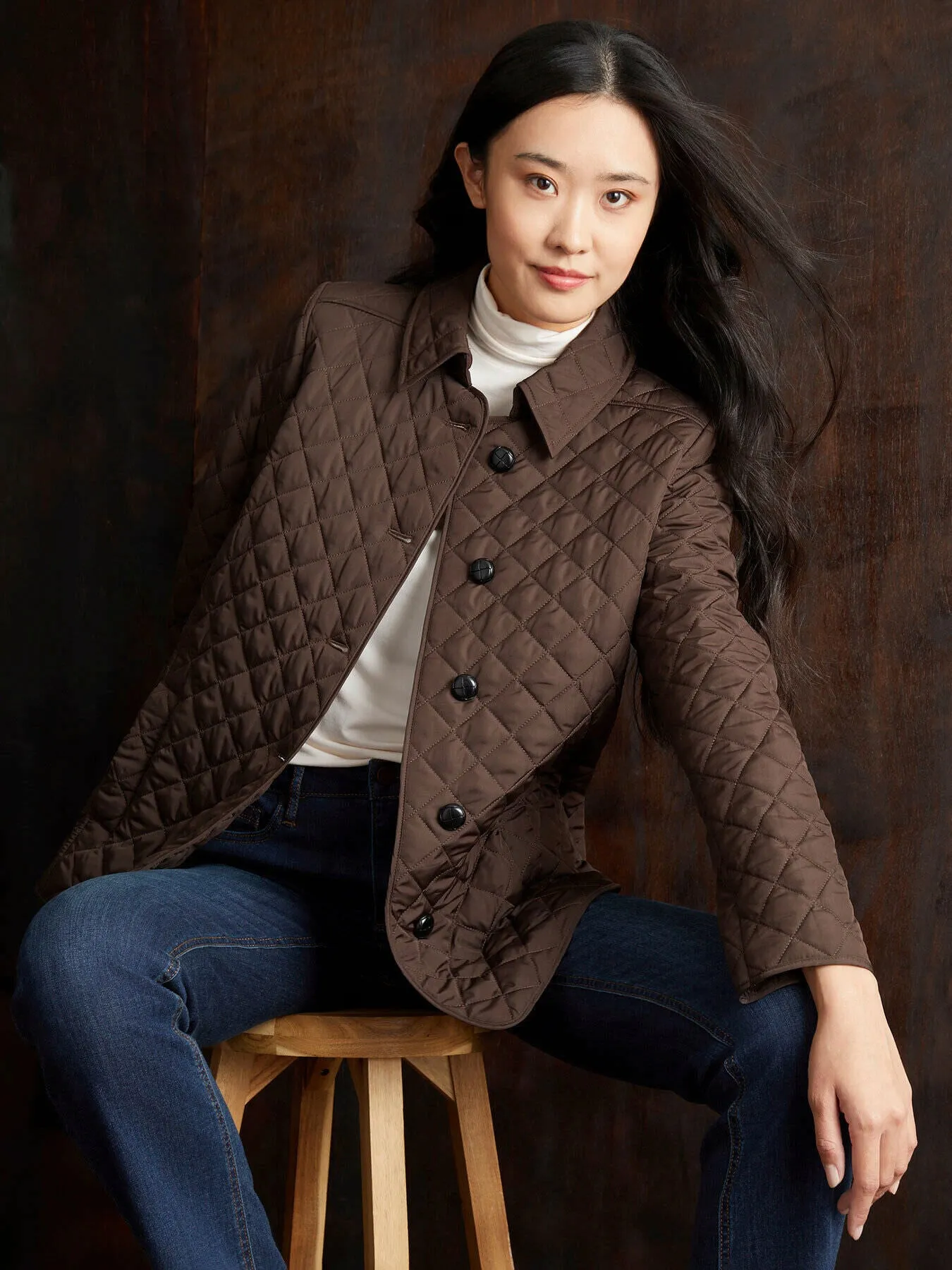 Five-Button Quilted Jacket sold by Jones New York product image thumbnail 4