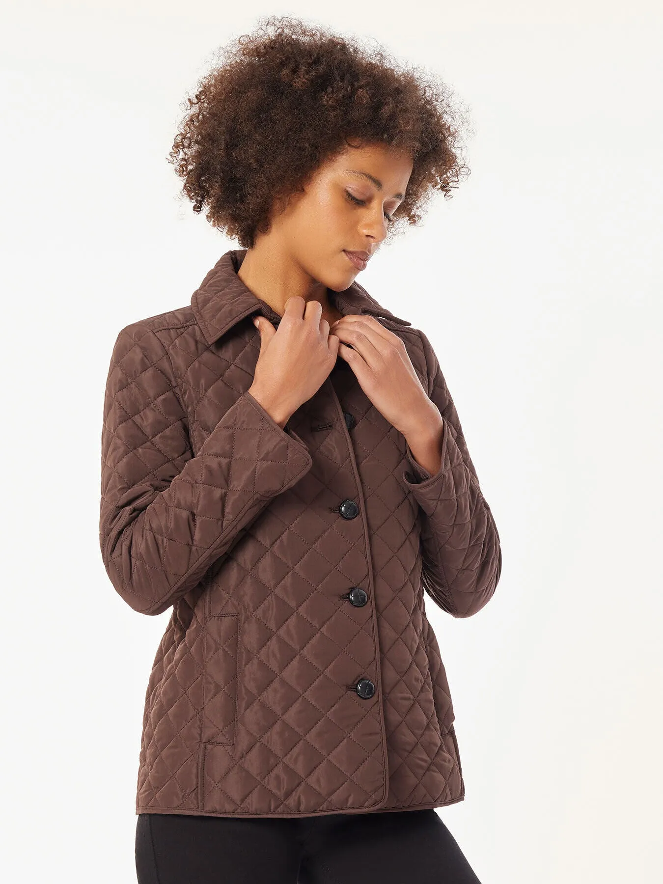 Five-Button Quilted Jacket sold by Jones New York product image thumbnail 2