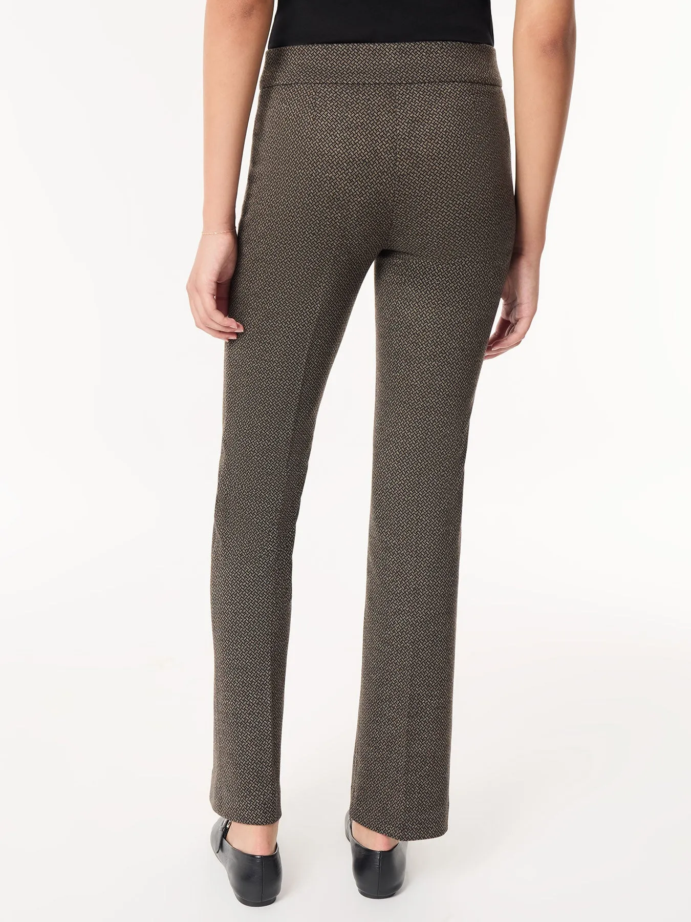 Petite Pull-On Boot Leg Pant, Knit Jacquard sold by Jones New York product image thumbnail 3