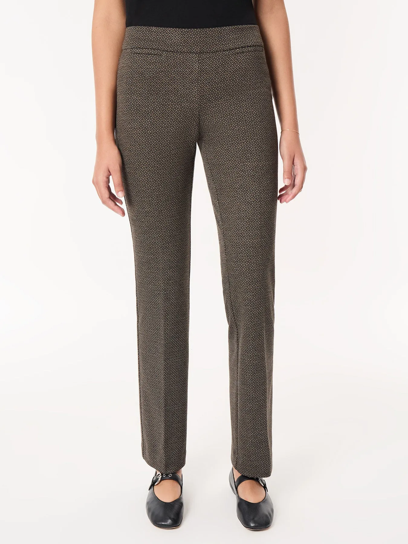 Petite Pull-On Boot Leg Pant, Knit Jacquard sold by Jones New York