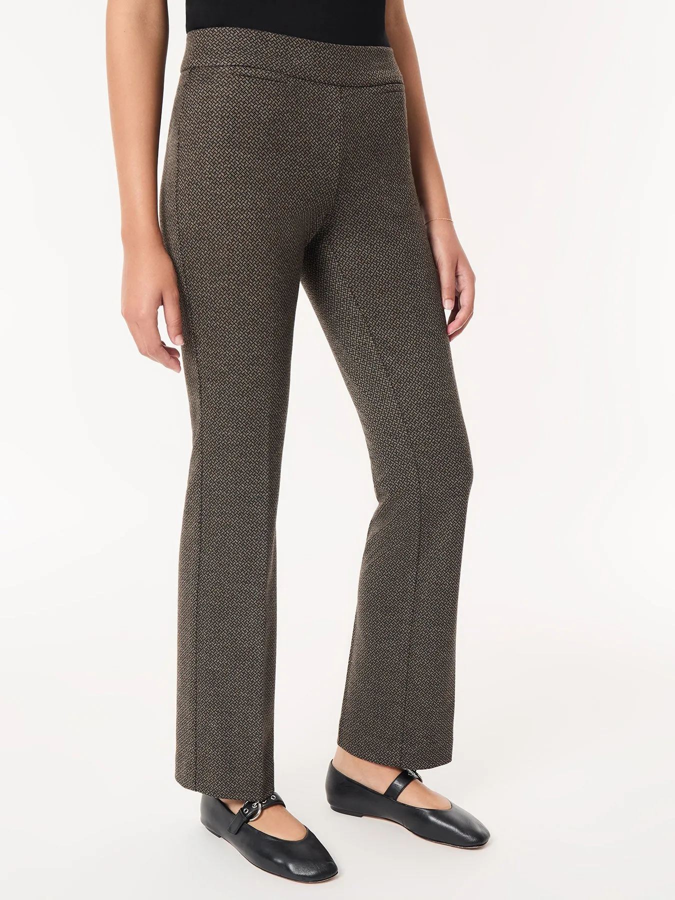 Petite Pull-On Boot Leg Pant, Knit Jacquard sold by Jones New York product image thumbnail 2
