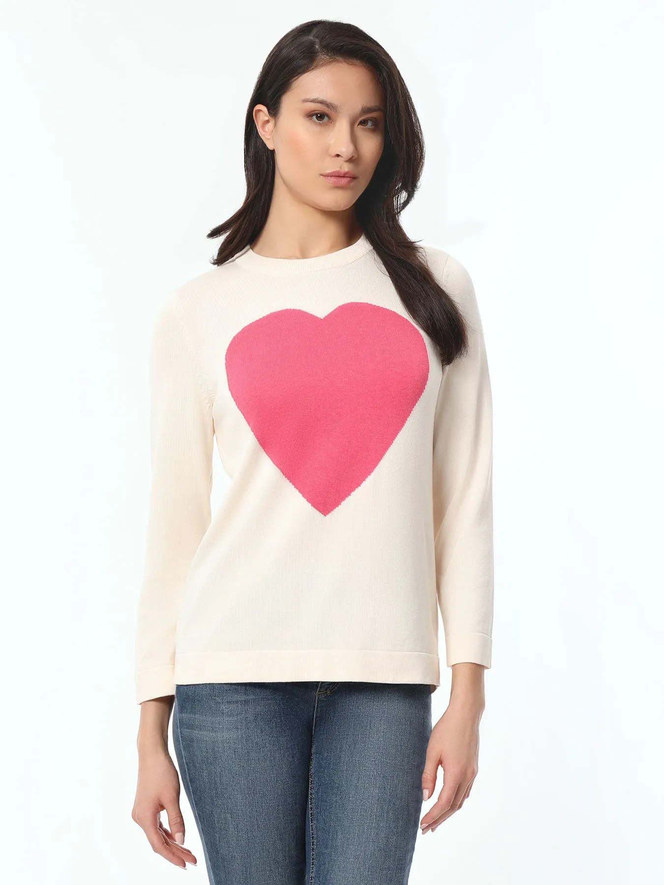 Sweetheart Long Sleeve Crew Neck Sweater sold by Jones New York