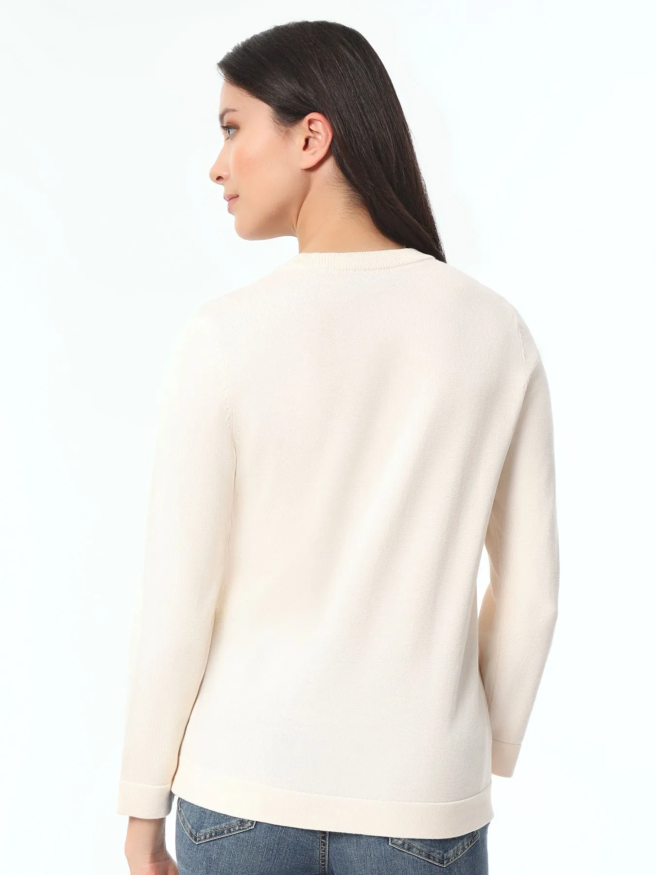 Sweetheart Long Sleeve Crew Neck Sweater sold by Jones New York product image thumbnail 3
