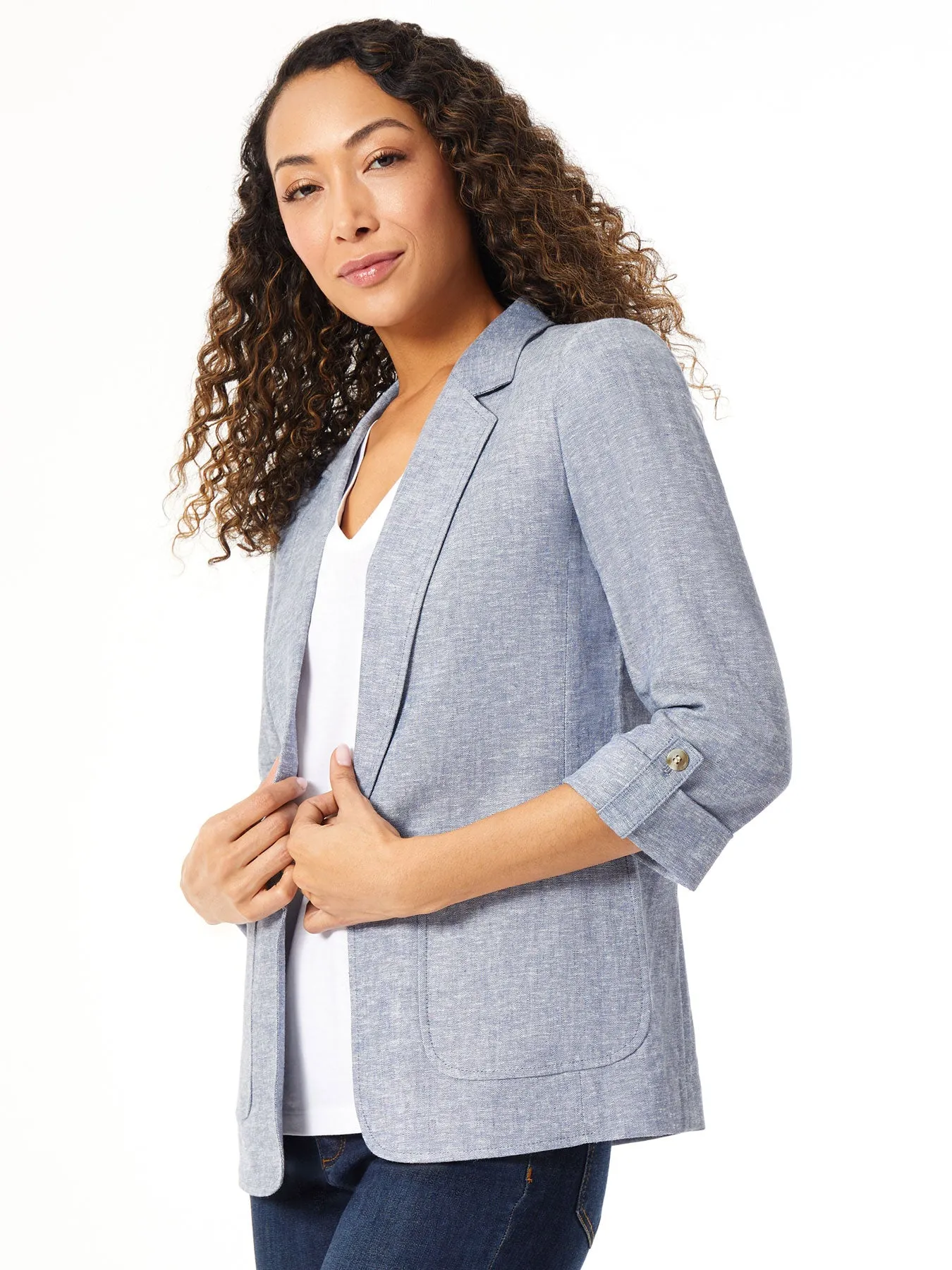 Open Front Patch Pocket Jacket sold by Jones New York product image thumbnail 4