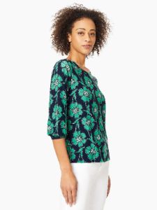 Puff Sleeve Moss Crepe Jersey Knit Top sold by Jones New York