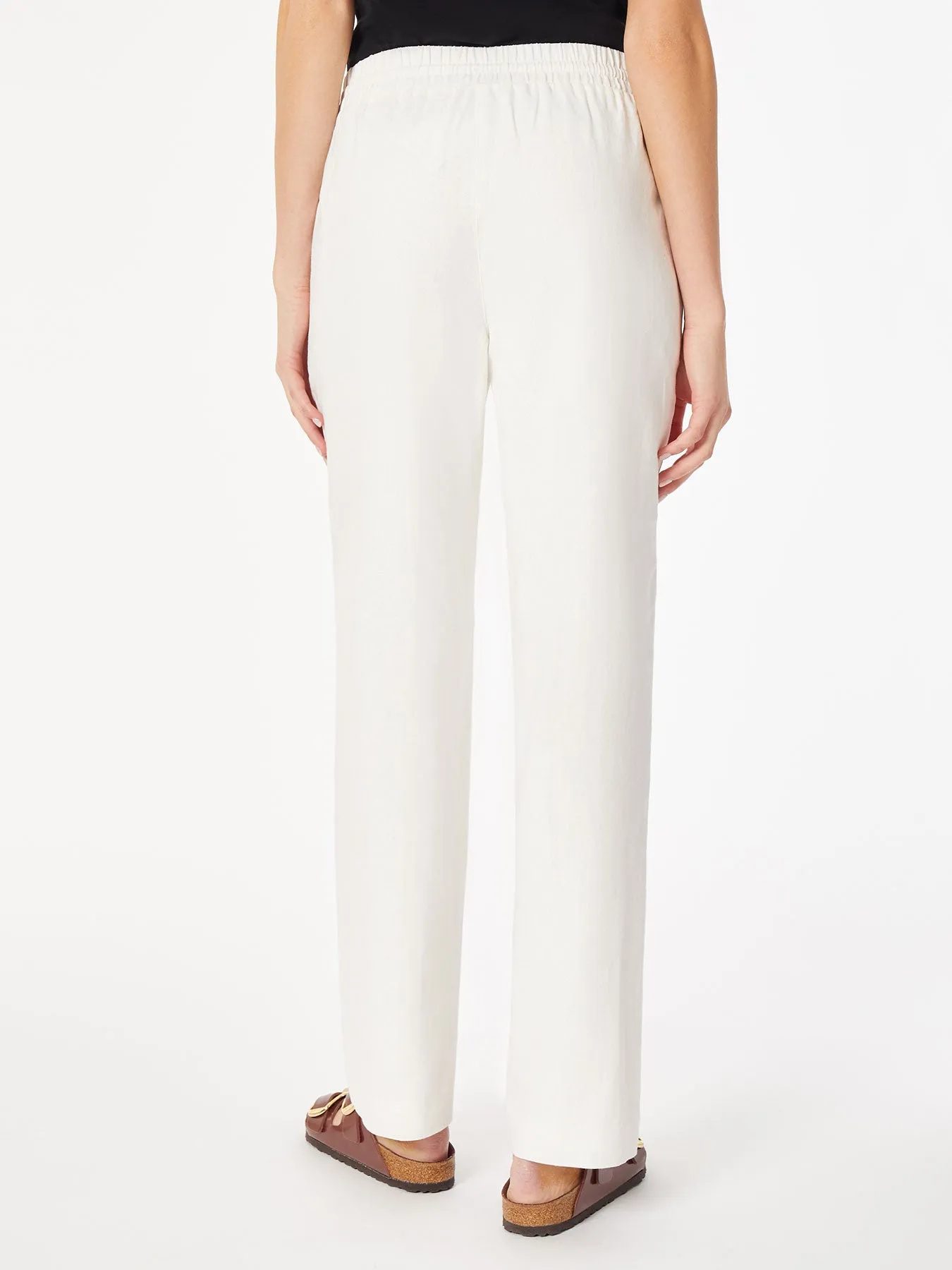 Plus Size Pull On Drawstring Trouser, Solid Linen Viscose sold by Jones New York product image thumbnail 3