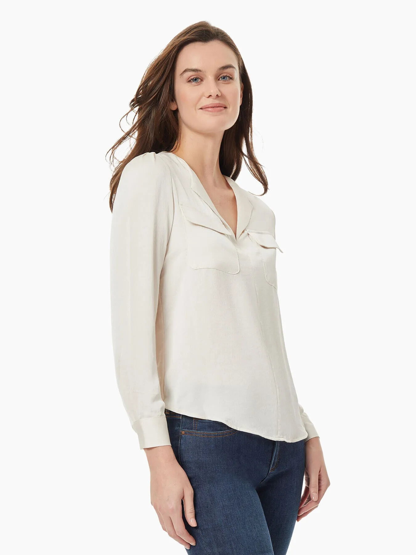 Simplified Utility Blouse sold by Jones New York product image thumbnail 2