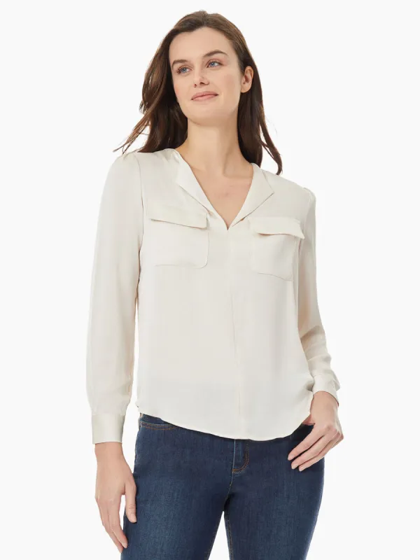 Simplified Utility Blouse sold by Jones New York