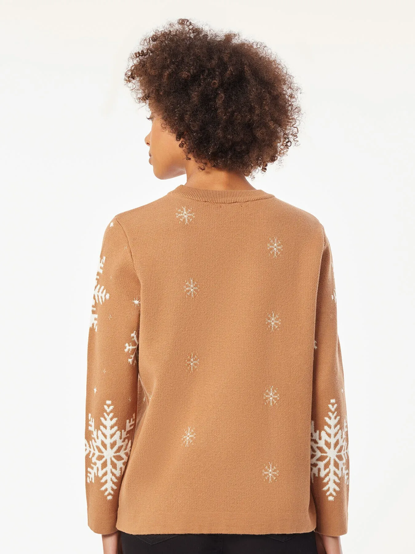 Holiday Snowflake Crewneck Sweater sold by Jones New York product image thumbnail 4
