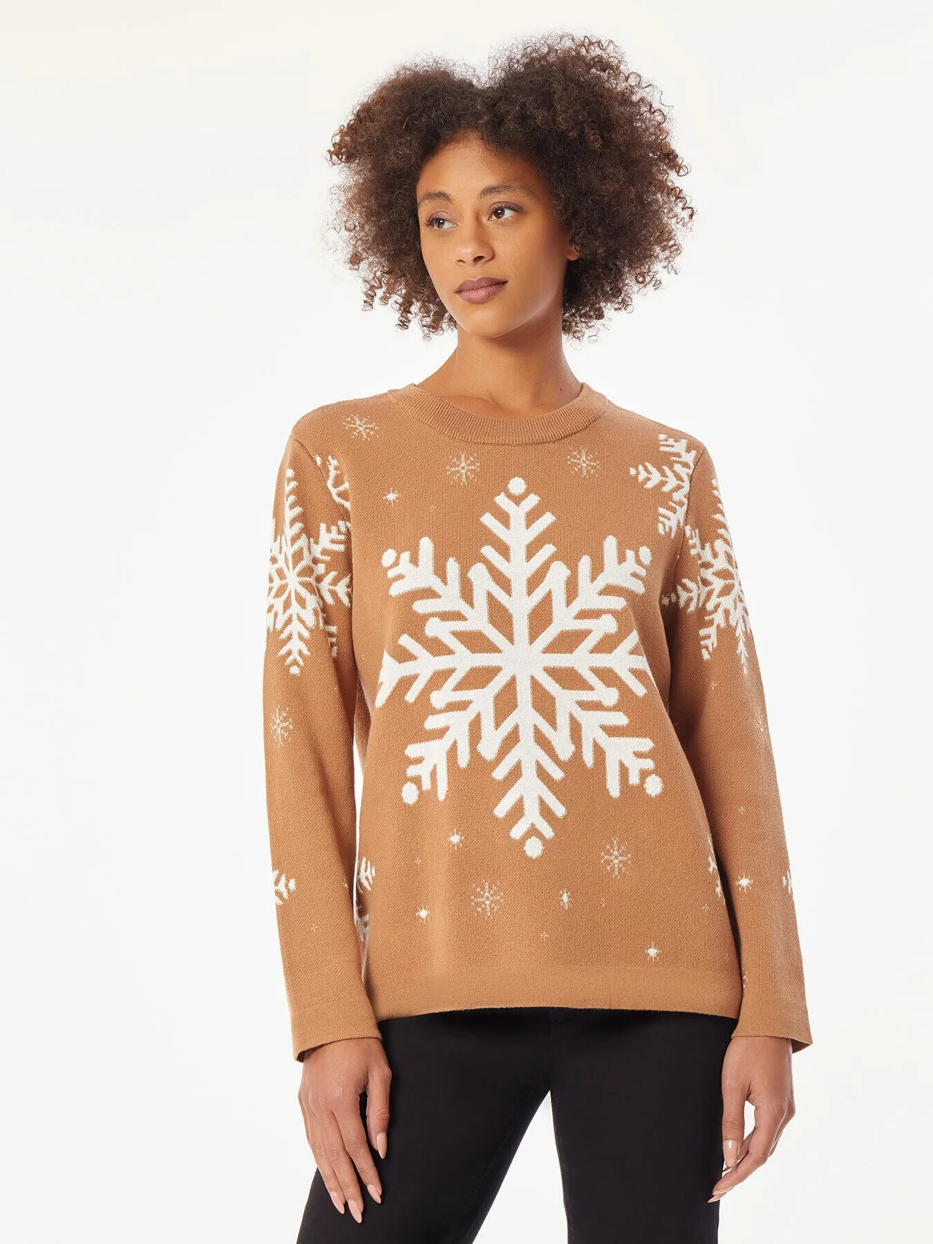 Holiday Snowflake Crewneck Sweater sold by Jones New York product image thumbnail 2
