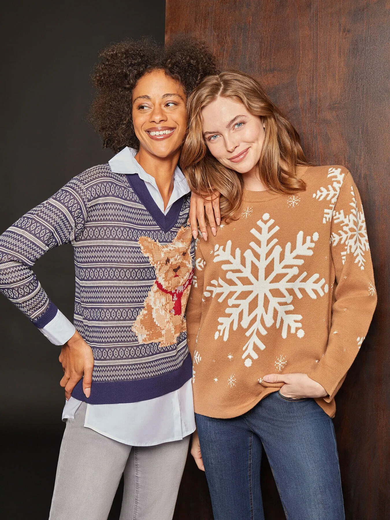 Holiday Snowflake Crewneck Sweater sold by Jones New York product image thumbnail 5