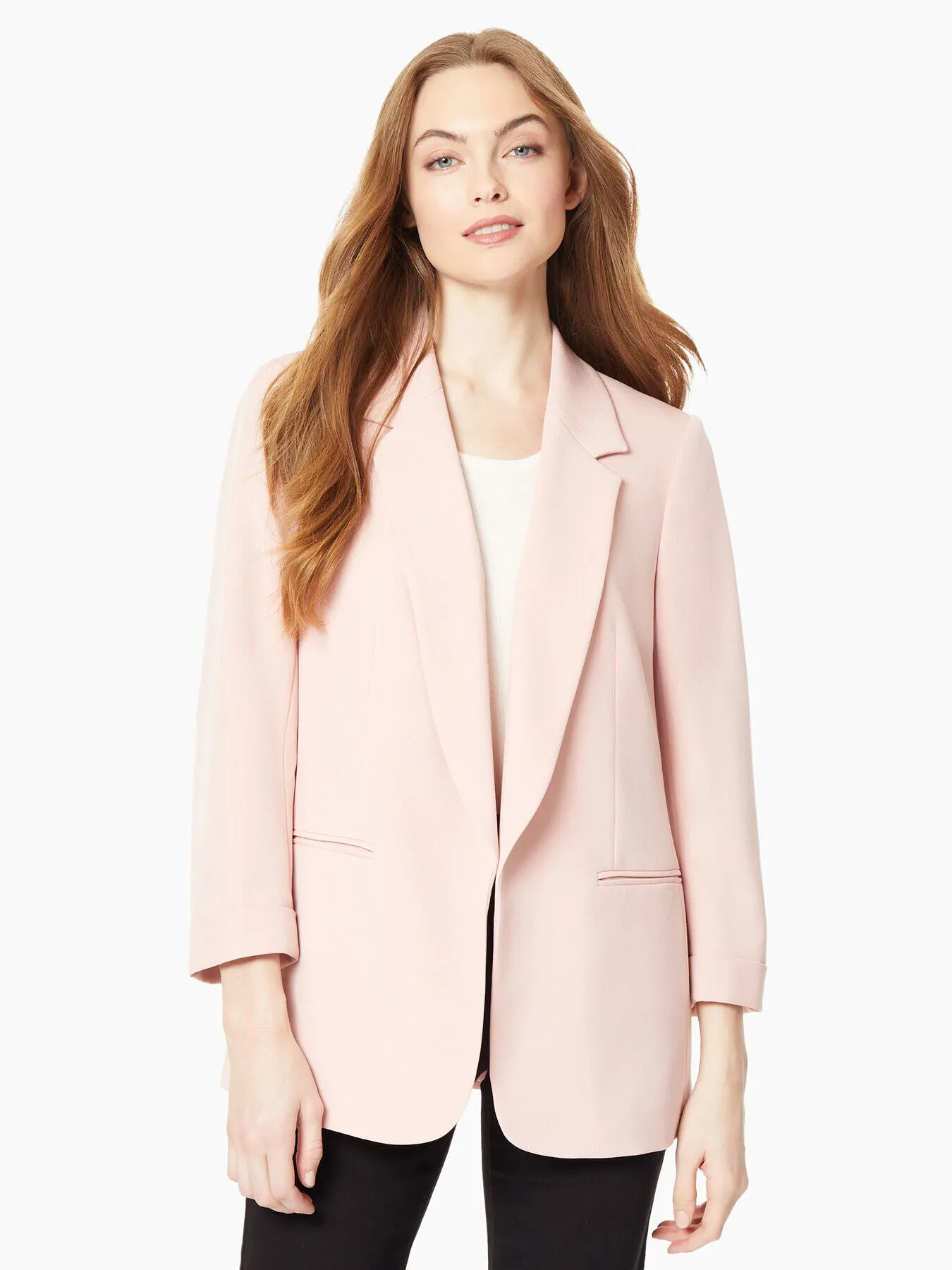 Notch Collar Rolled Cuff Bi-Stretch Blazer sold by Jones New York