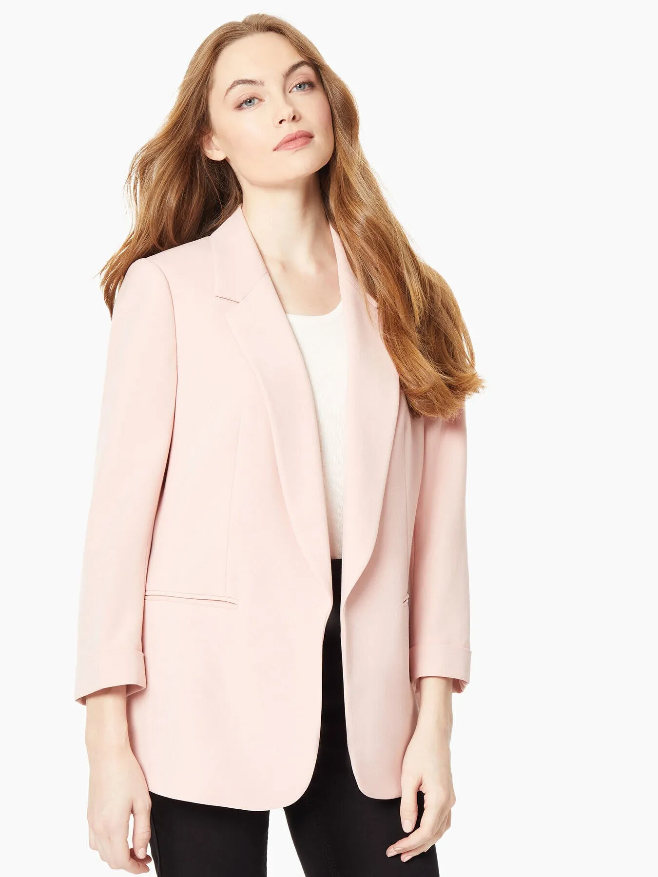 Notch Collar Rolled Cuff Bi-Stretch Blazer sold by Jones New York product image thumbnail 2