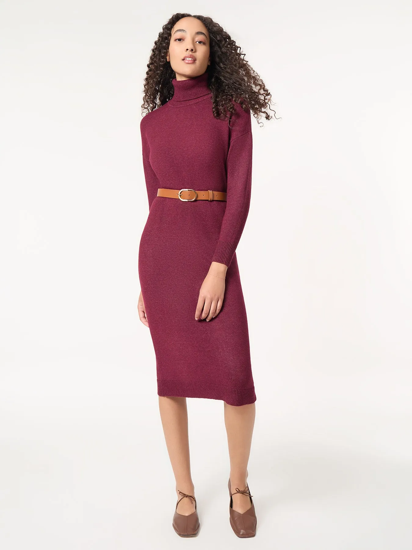 Belted Turtleneck Sweater Dress sold by Jones New York product image thumbnail 2