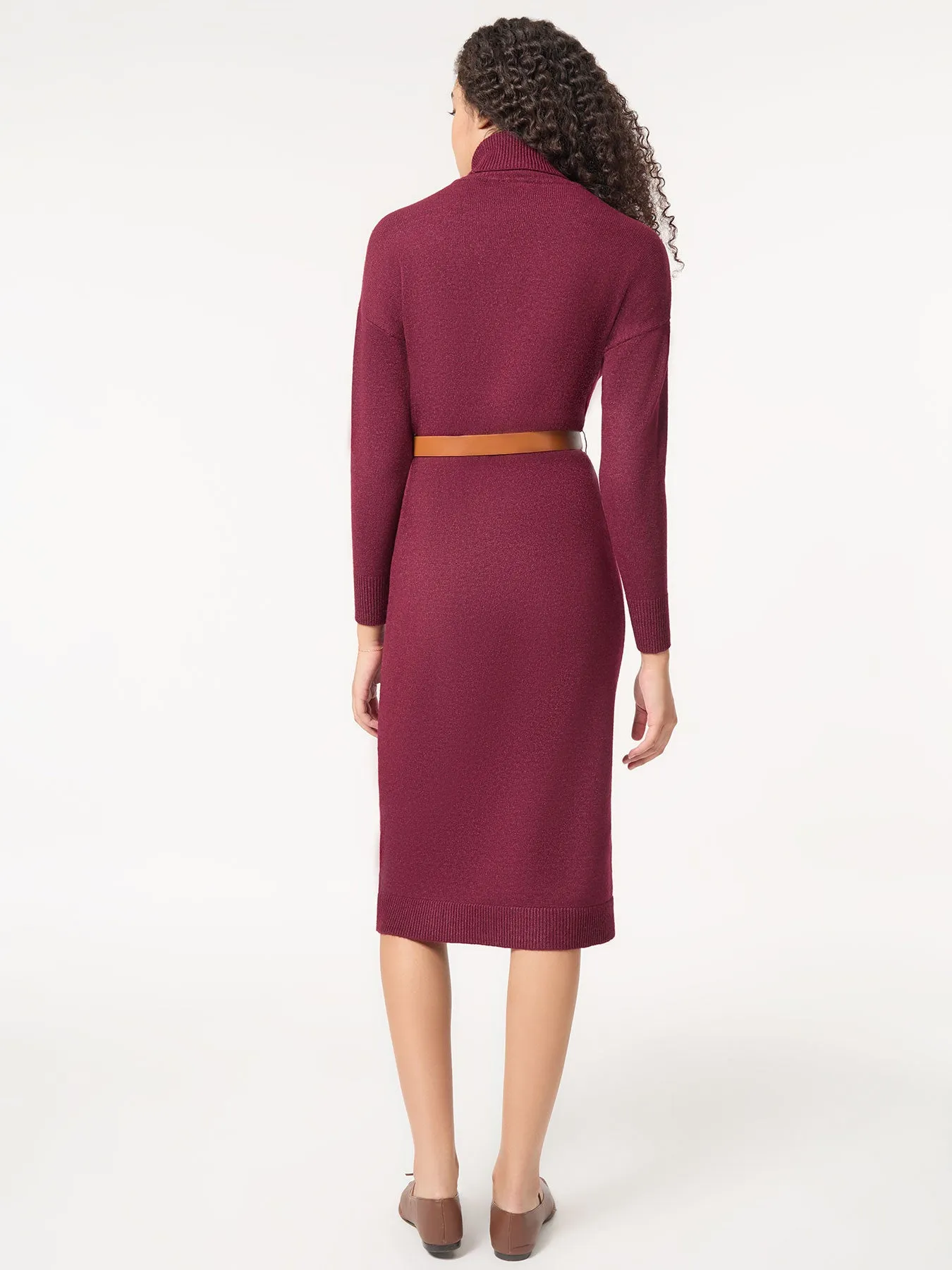 Belted Turtleneck Sweater Dress sold by Jones New York product image thumbnail 4