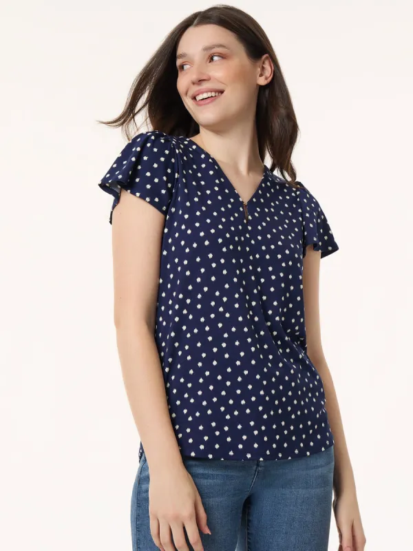 Bell Sleeve Keyhole Top, Moss Crepe sold by Jones New York