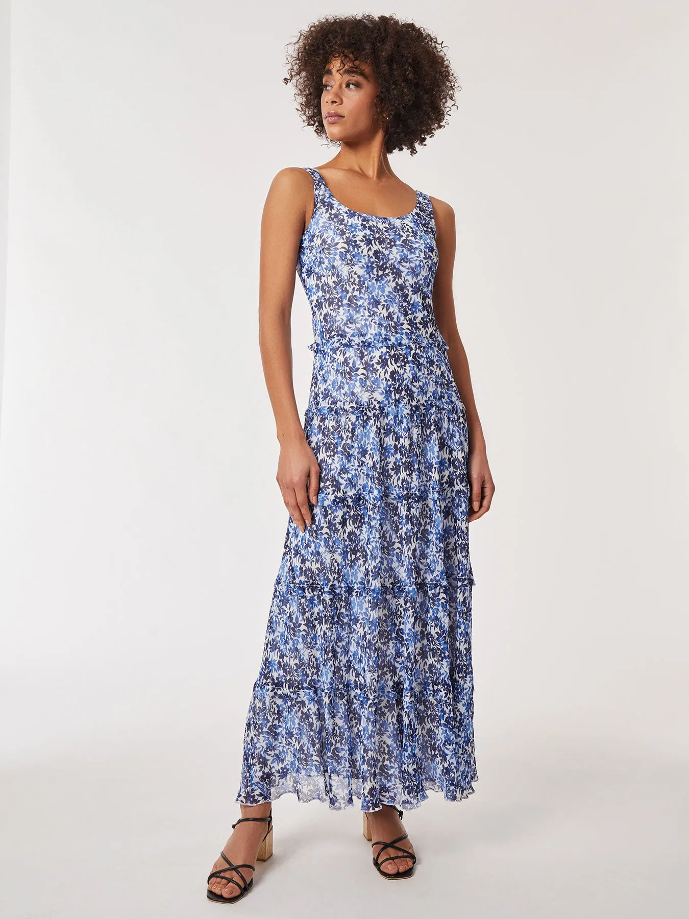 Floral Tiered Chiffon Dress sold by Jones New York product image thumbnail 2