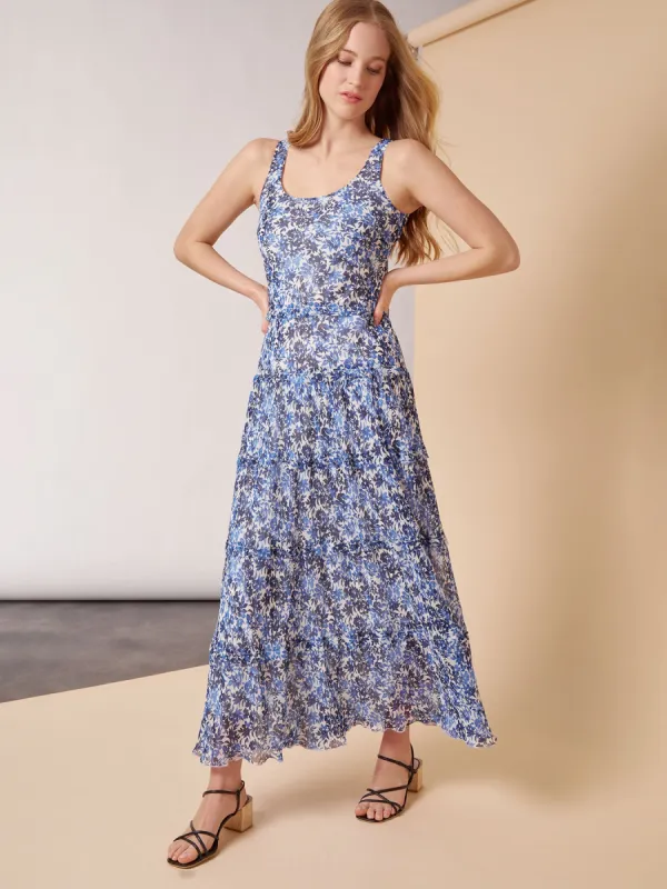 Floral Tiered Chiffon Dress sold by Jones New York