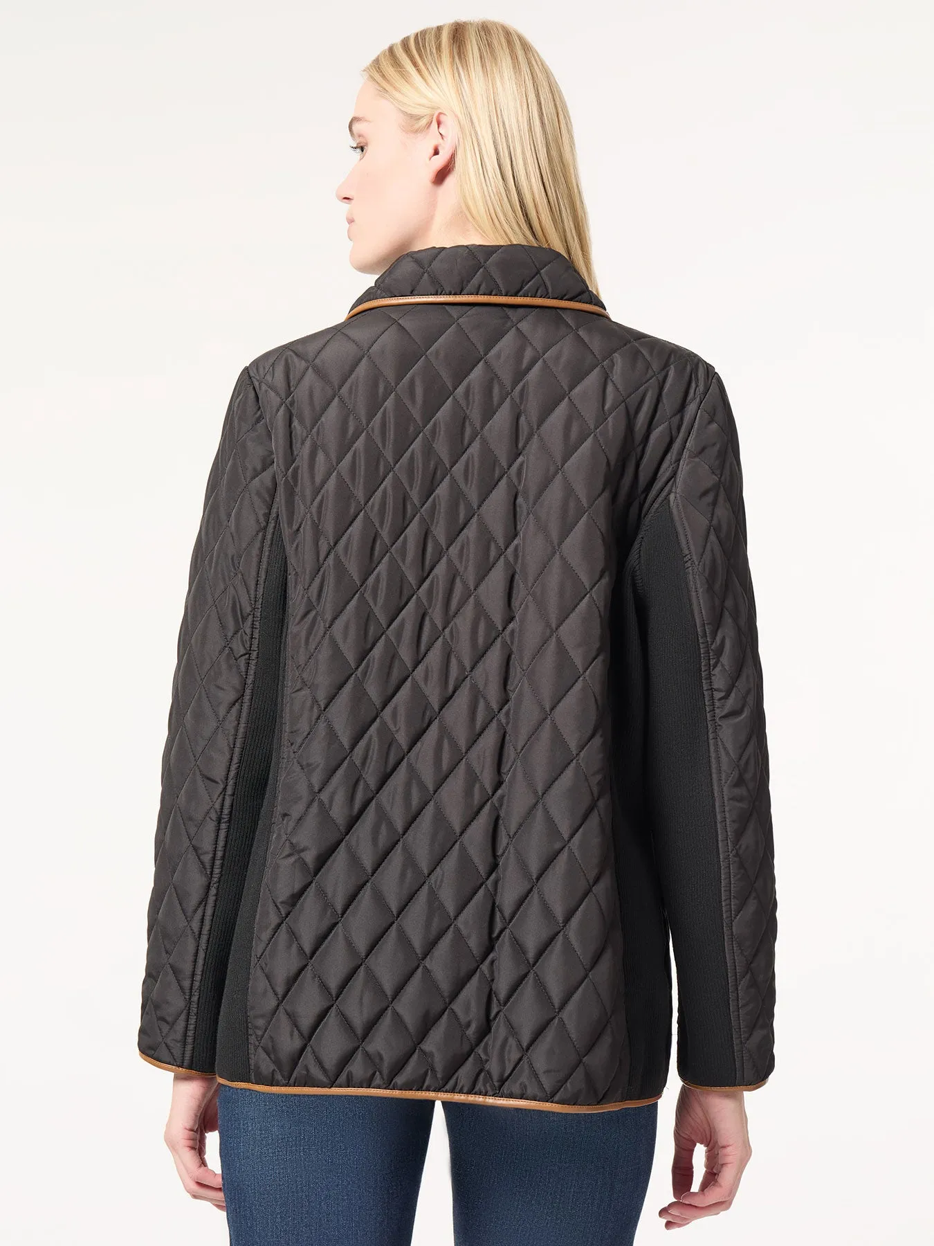Five-Button Quilted Jacket sold by Jones New York product image thumbnail 3