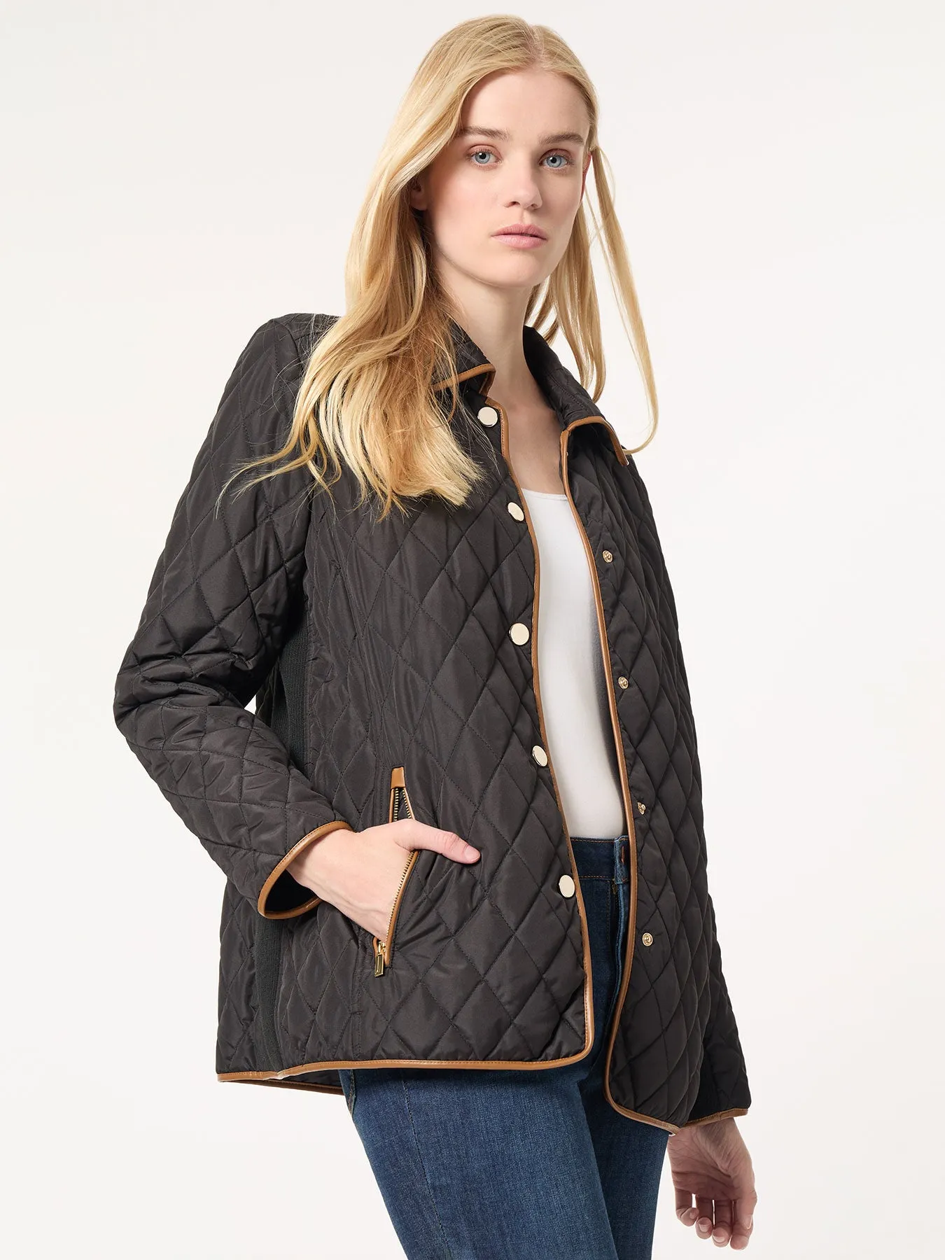 Five-Button Quilted Jacket sold by Jones New York product image thumbnail 2