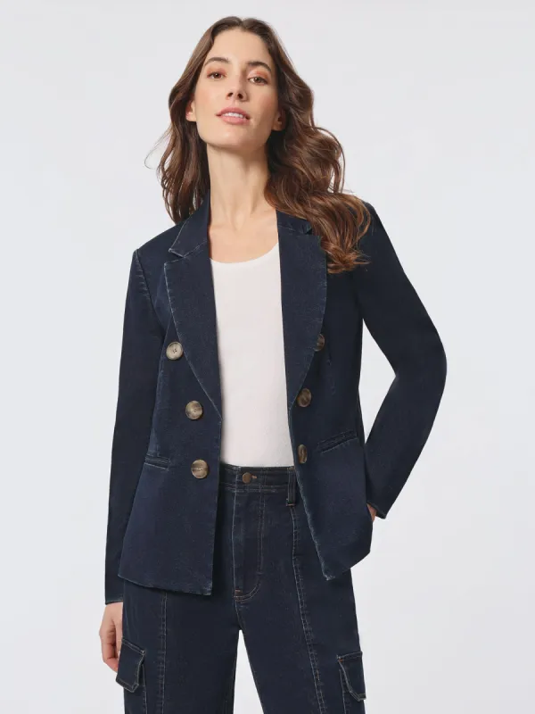 Denim Faux Double Breasted Blazer sold by Jones New York