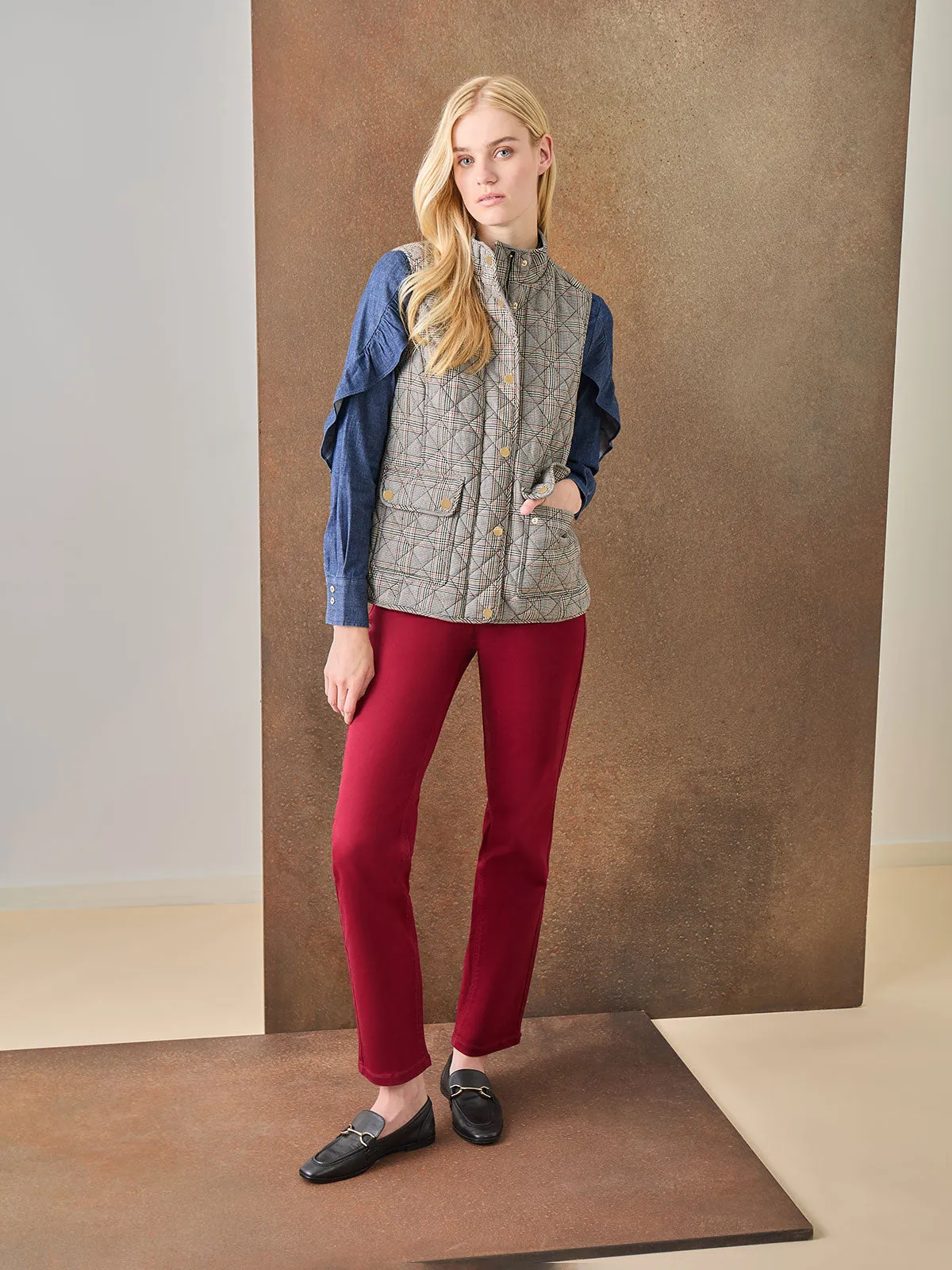 Plaid Quilted Puffer Vest sold by Jones New York product image thumbnail 4