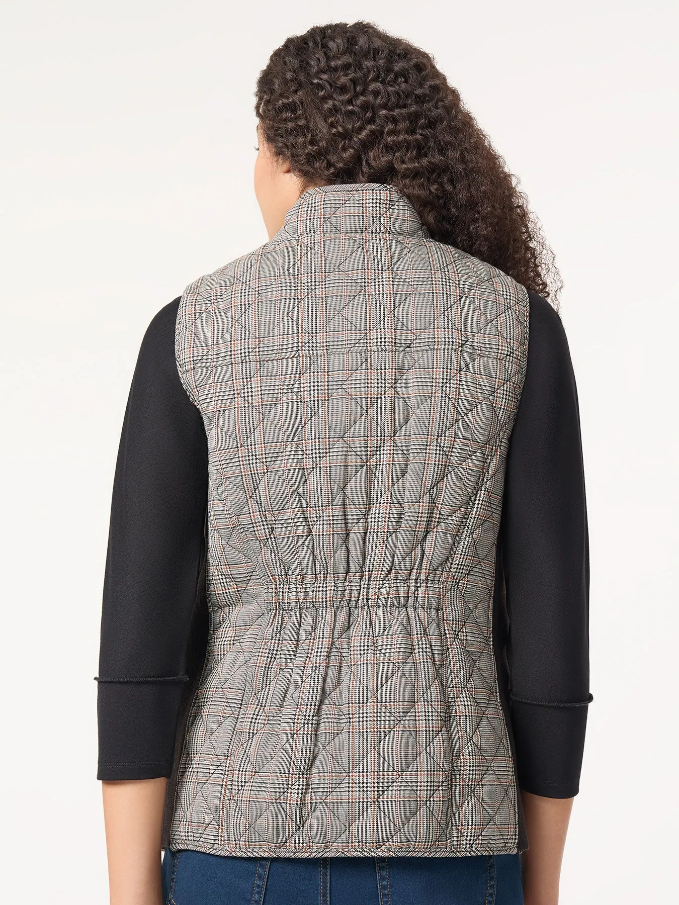 Plaid Quilted Puffer Vest sold by Jones New York product image thumbnail 3