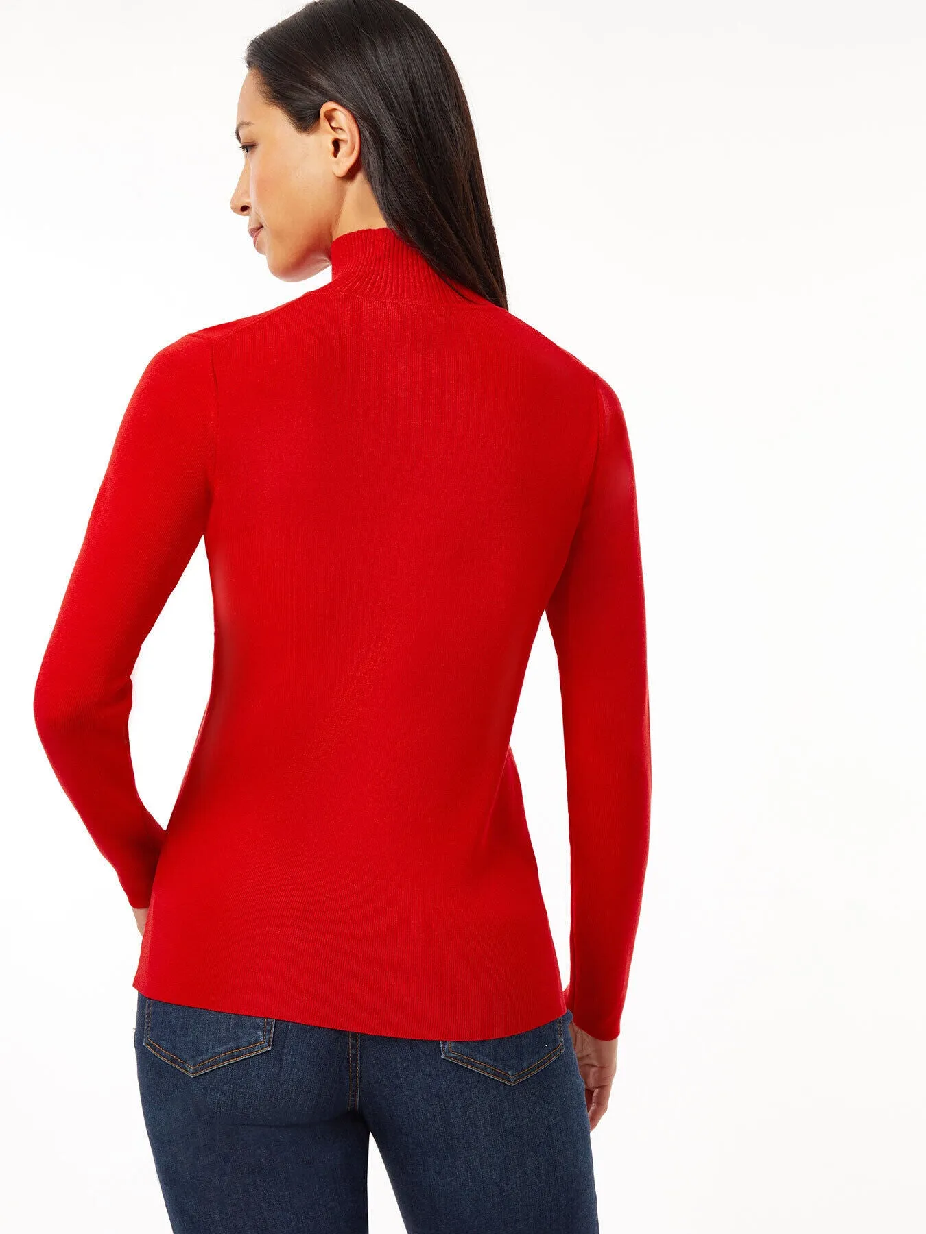 Long Sleeve Mock Neck Knit Sweater sold by Jones New York product image thumbnail 3