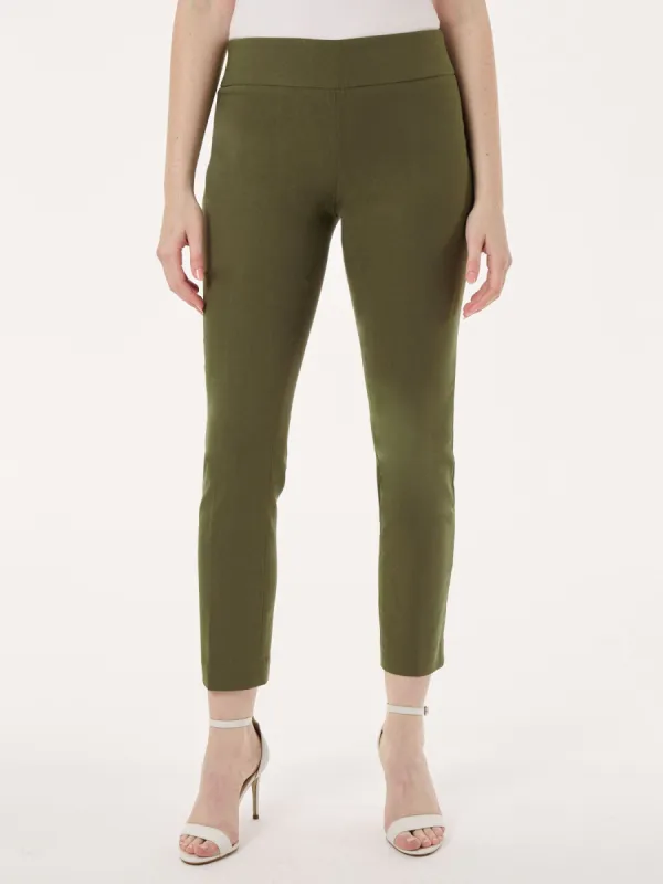 Petite Solid Stretch Pull-On Straight Leg Pant sold by Jones New York