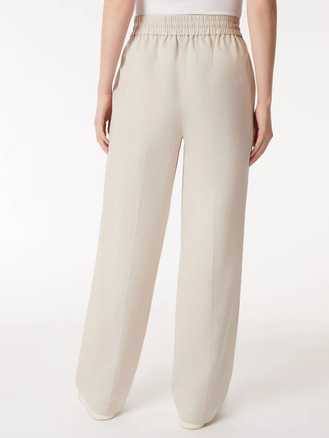 Pull-On Linen Drawstring Trousers sold by Jones New York product image thumbnail 3
